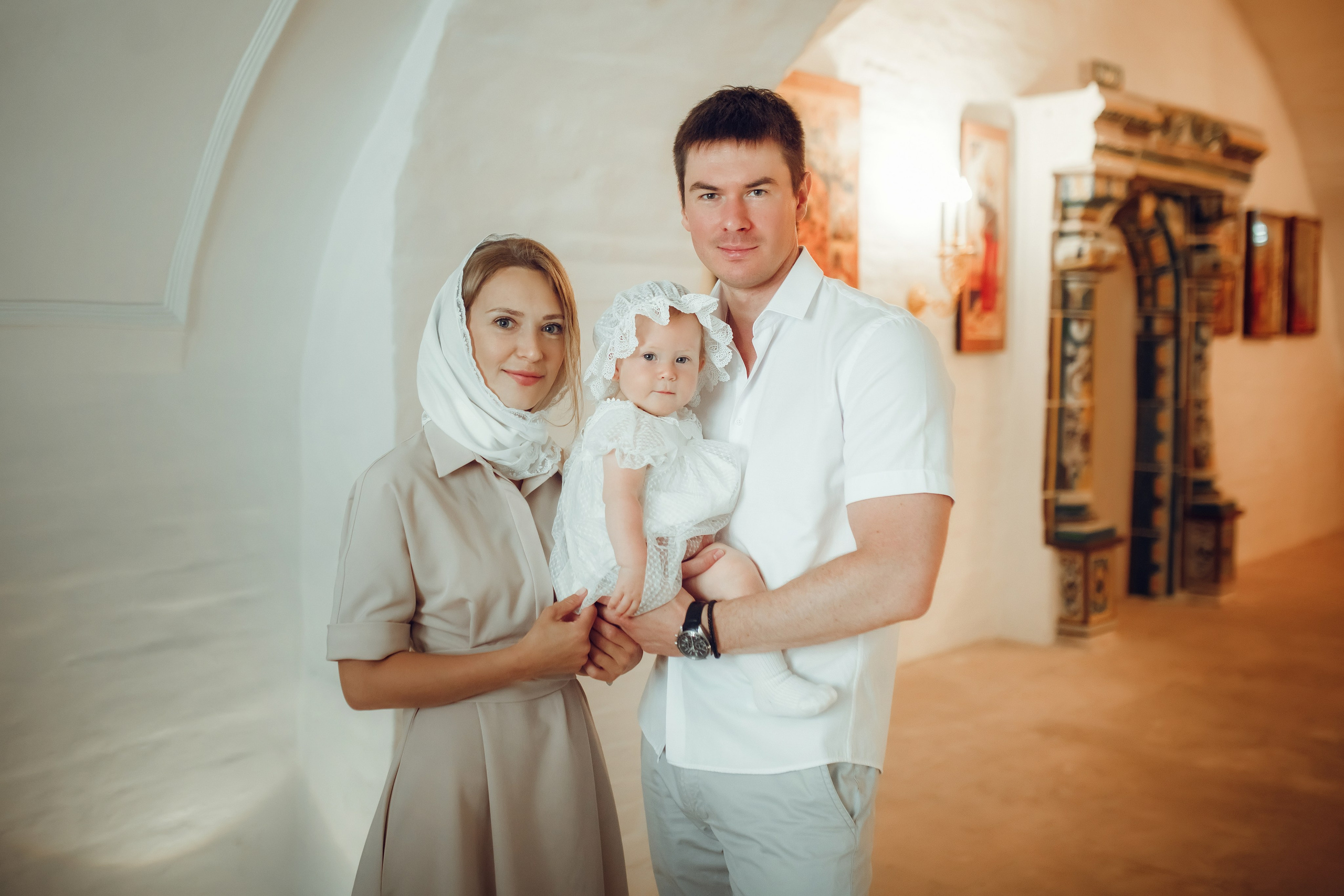 Крещение Алины. Фотограф на Крещение, семейный фотограф в Москве