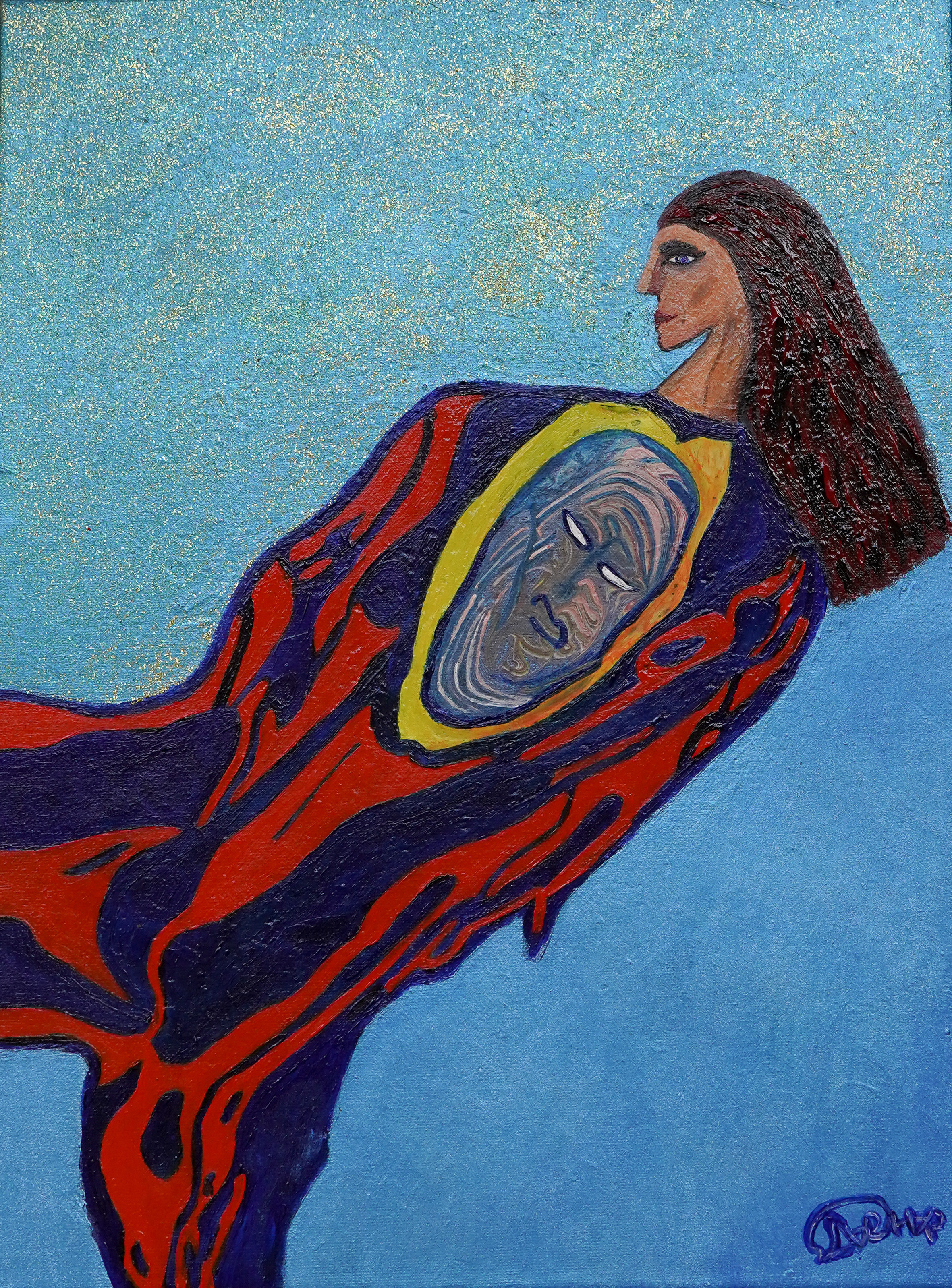  "Стагнация". Холст, акрил. Серия "Внутренняя буря". 