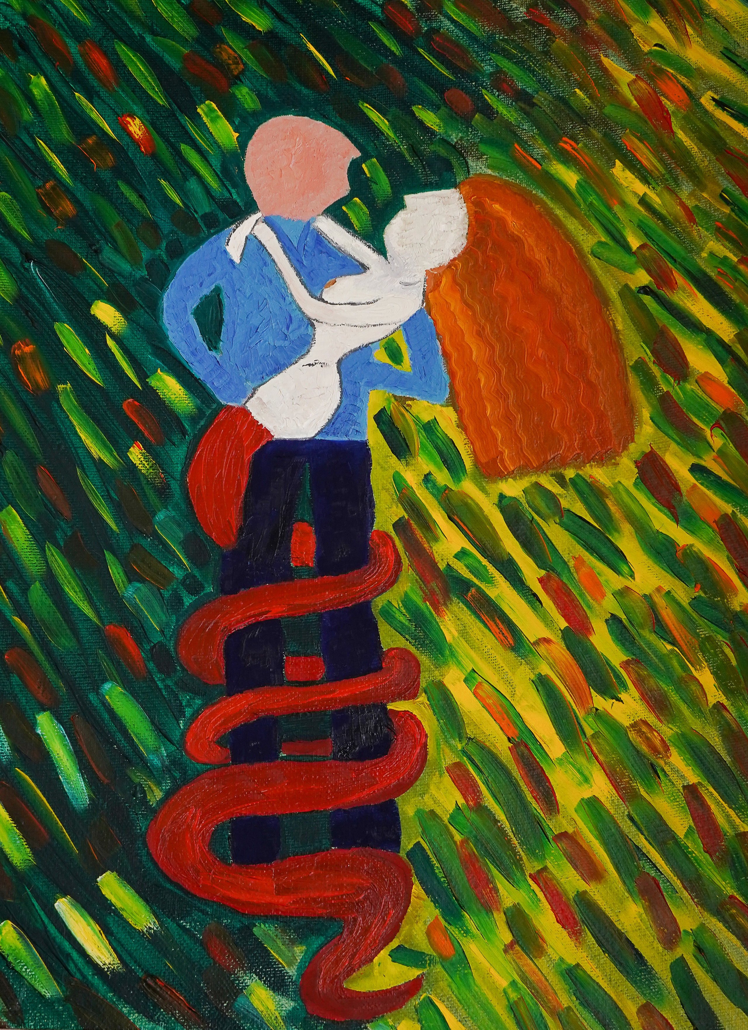 "Привязанность".  Холст, масло. Серия "Внутренняя буря". 50х70