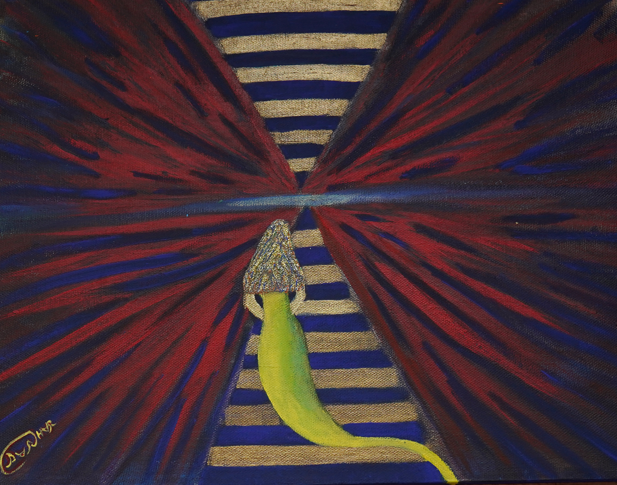 "Время". Холст, акрил. Серия "Внутренняя буря". 50х40