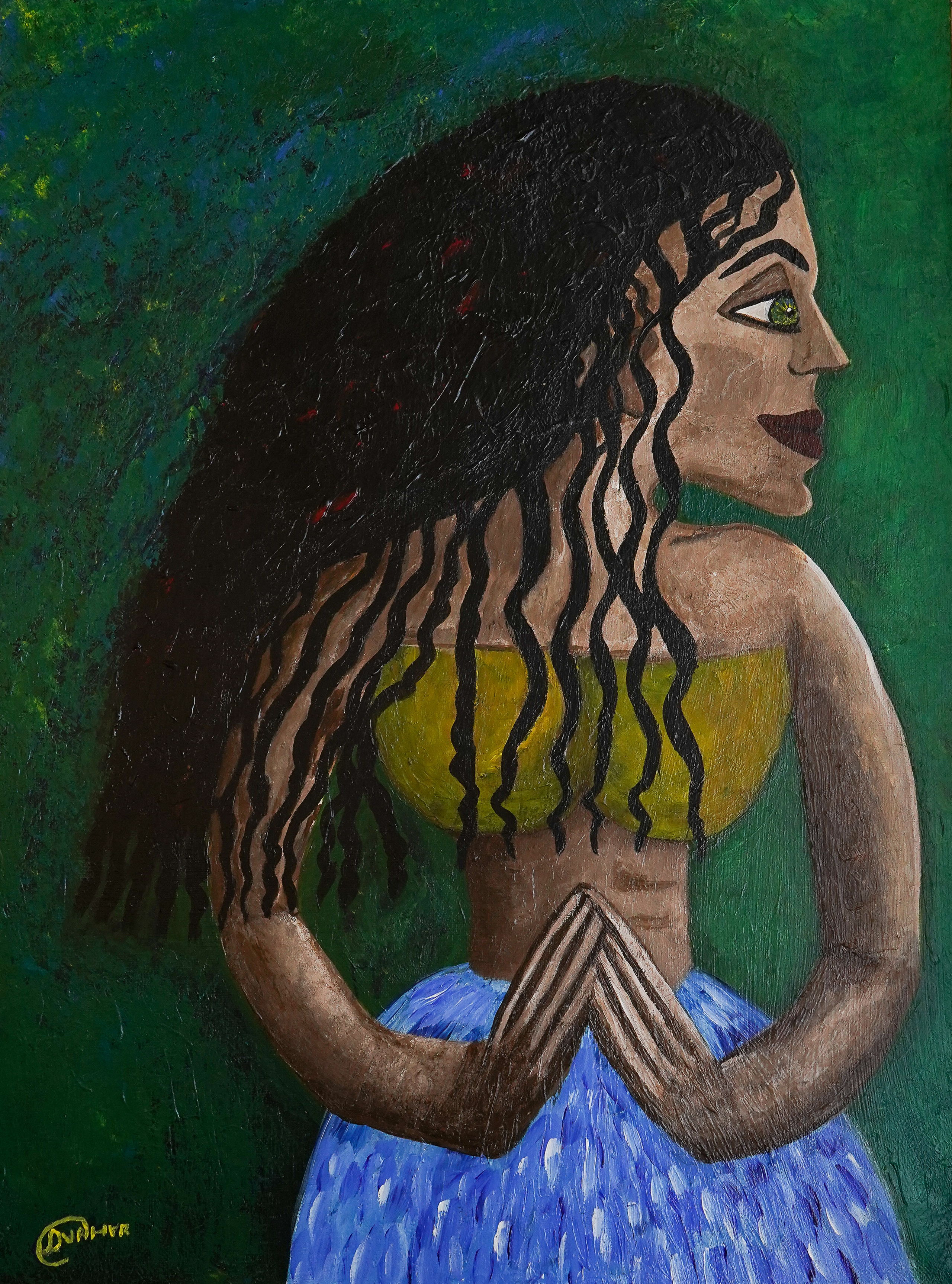 "Гармония".  Холст, акрил. Серия "Внутренняя буря". 60х90