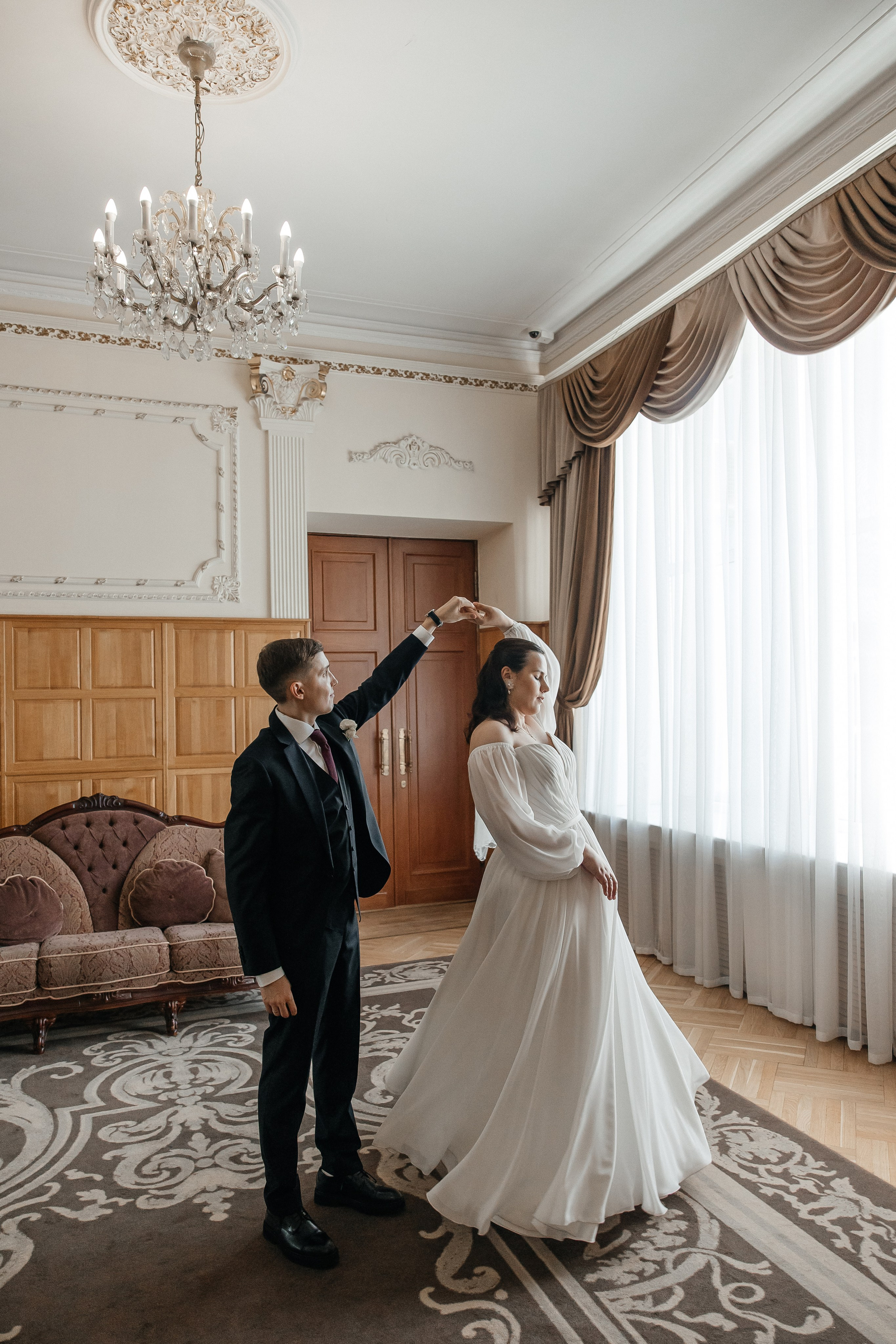 Регистрация брака во Дворце Бракосочетания 1. Свадебный фотограф в Москве Дарья Олендарёва