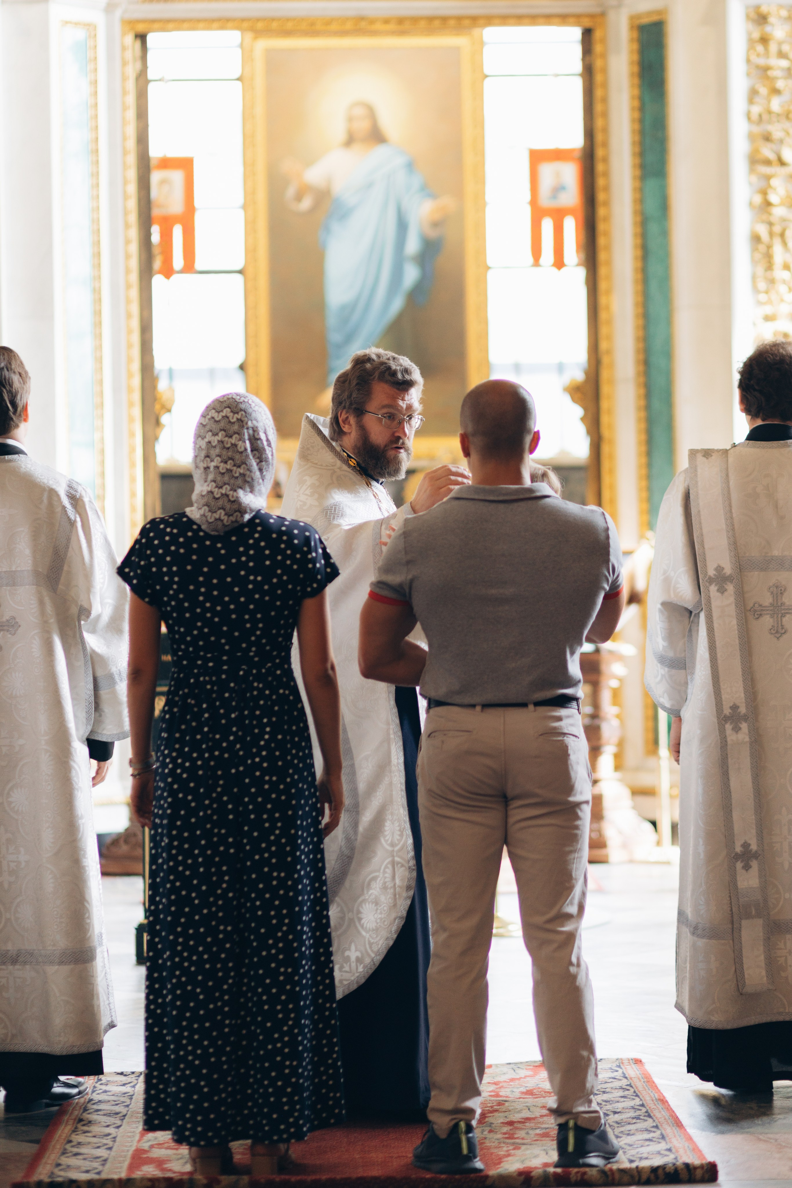Крещение в Исаакие. Портретный фотограф в Санкт-Петербурге