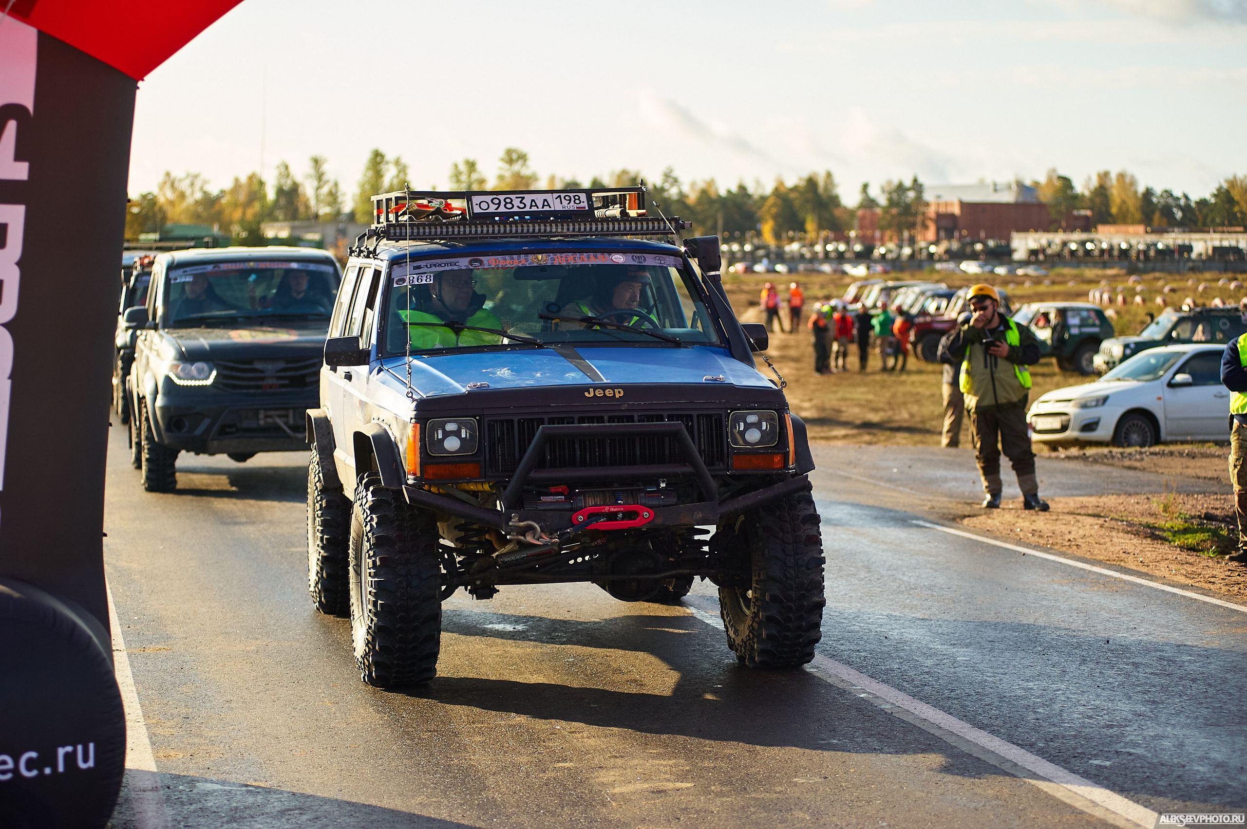 2020.10.10 — Финал Кубка ДОСААФ — Базлаг, торжественный старт. Фотограф Алексей Алексеев