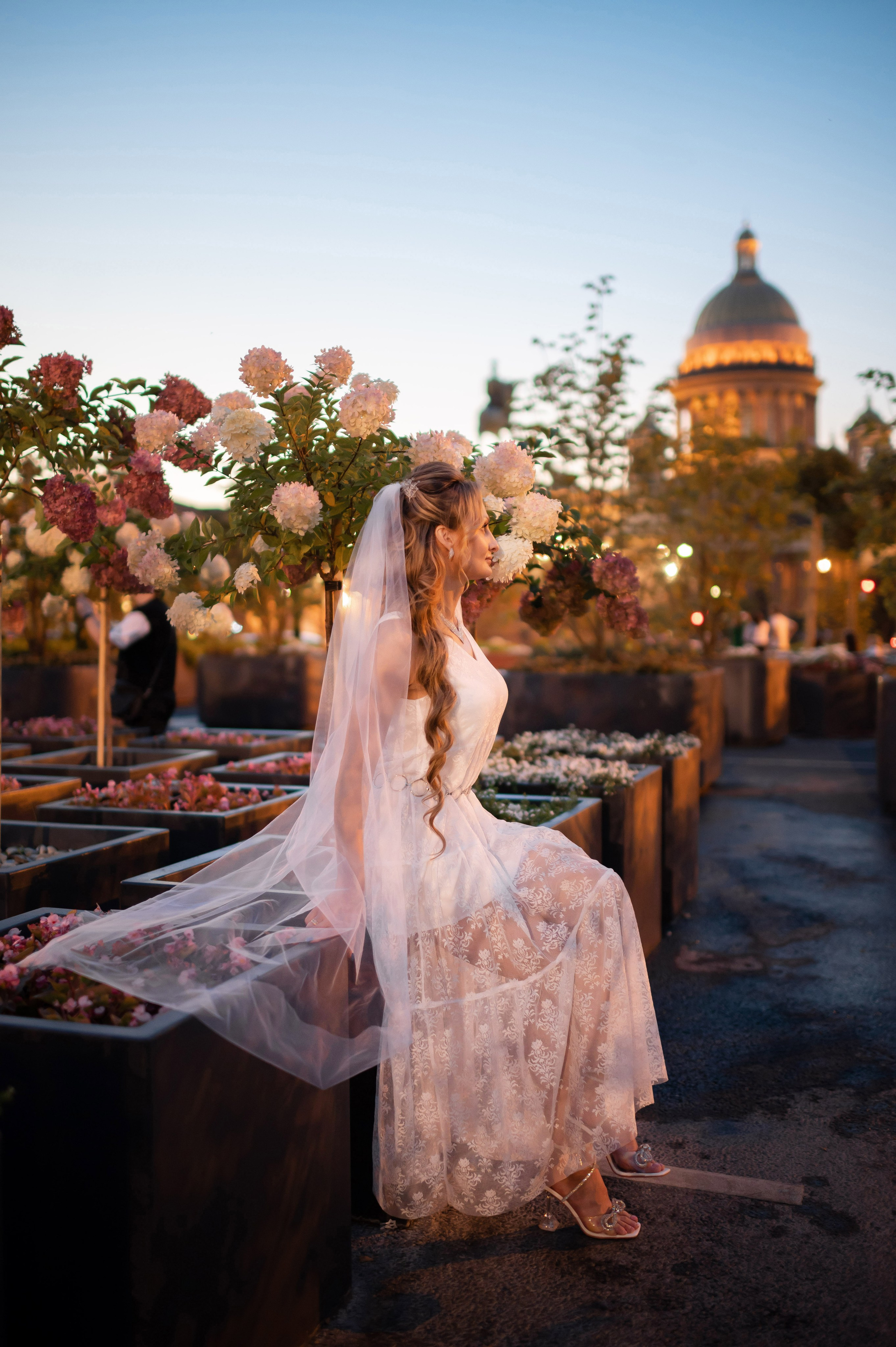 Екатерина и Андрей (свадебная фотосессия в вечернем Петербурге). Портретный, семейный и свадебный фотограф в Санкт-Петербурге и в Пушкине Ширяев Денис