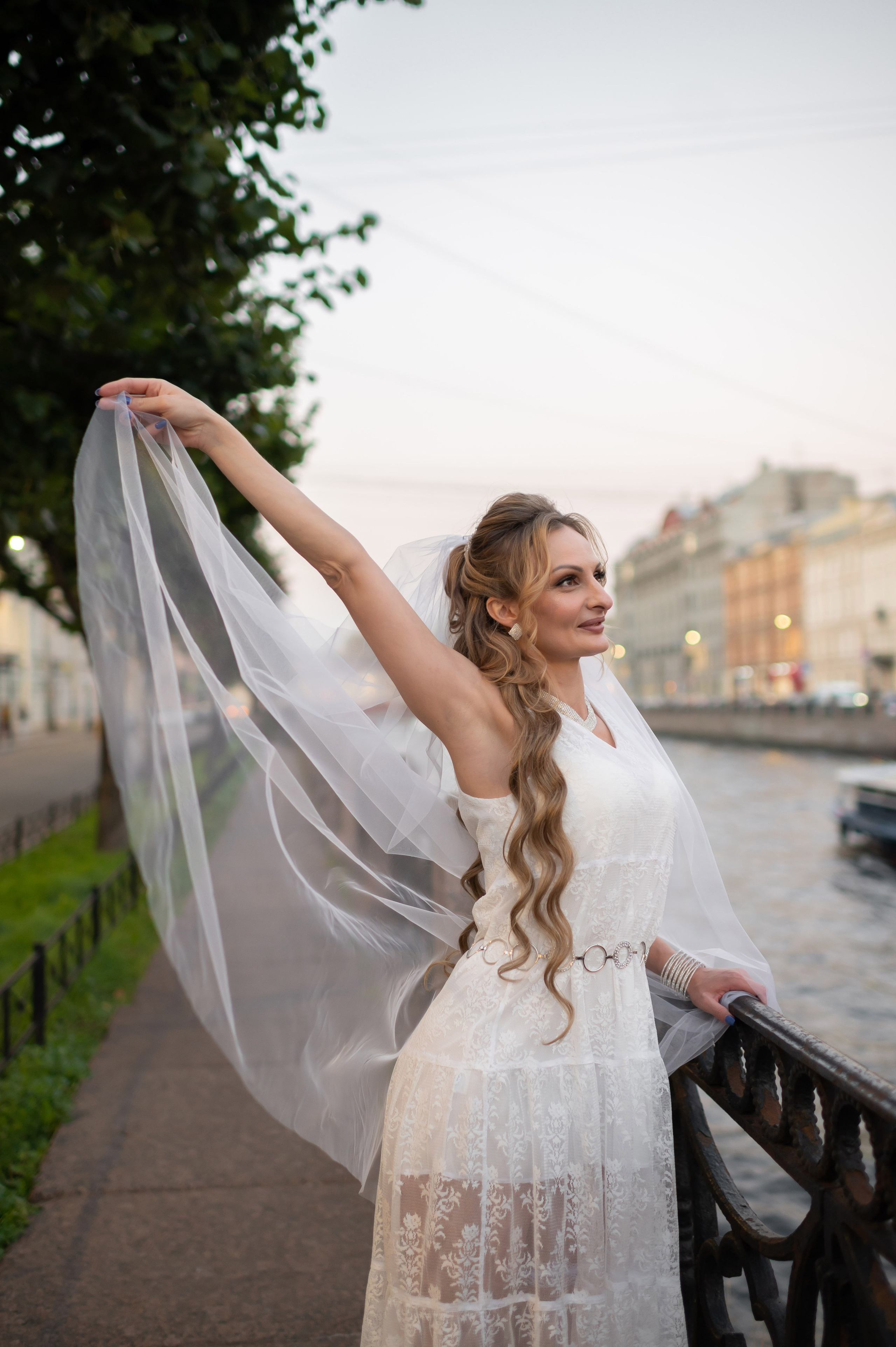 Екатерина и Андрей (свадебная фотосессия в вечернем Петербурге). Портретный, семейный и свадебный фотограф в Санкт-Петербурге и в Пушкине Ширяев Денис