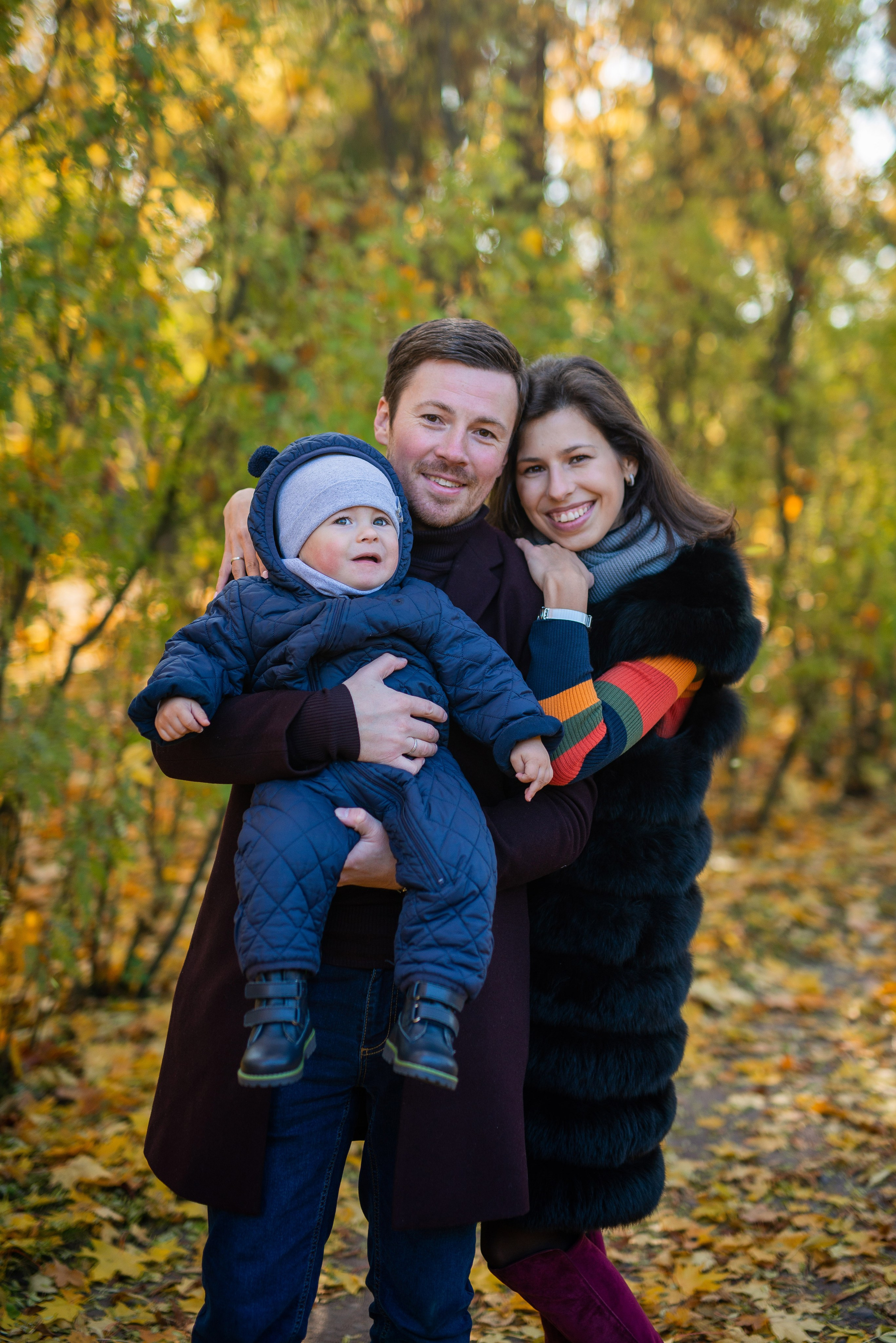 Егор, Валерия и Андрей осенняя прогулка. Портретный, семейный и свадебный фотограф в Санкт-Петербурге и в Пушкине Ширяев Денис