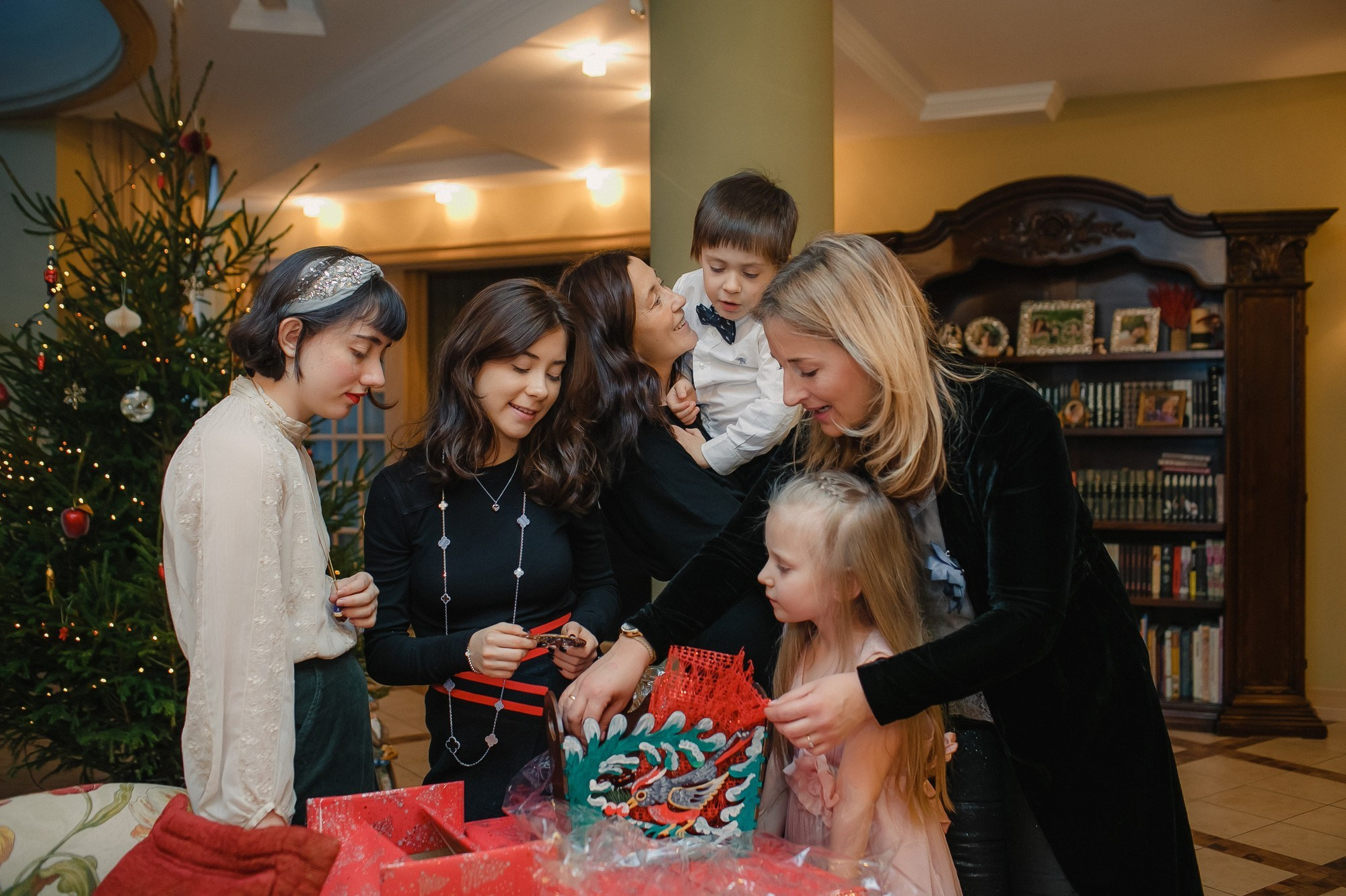 Рождественская домашняя фотосессия. Семейный, портретный и свадебный фотограф в Санкт-Петербурге и Москве