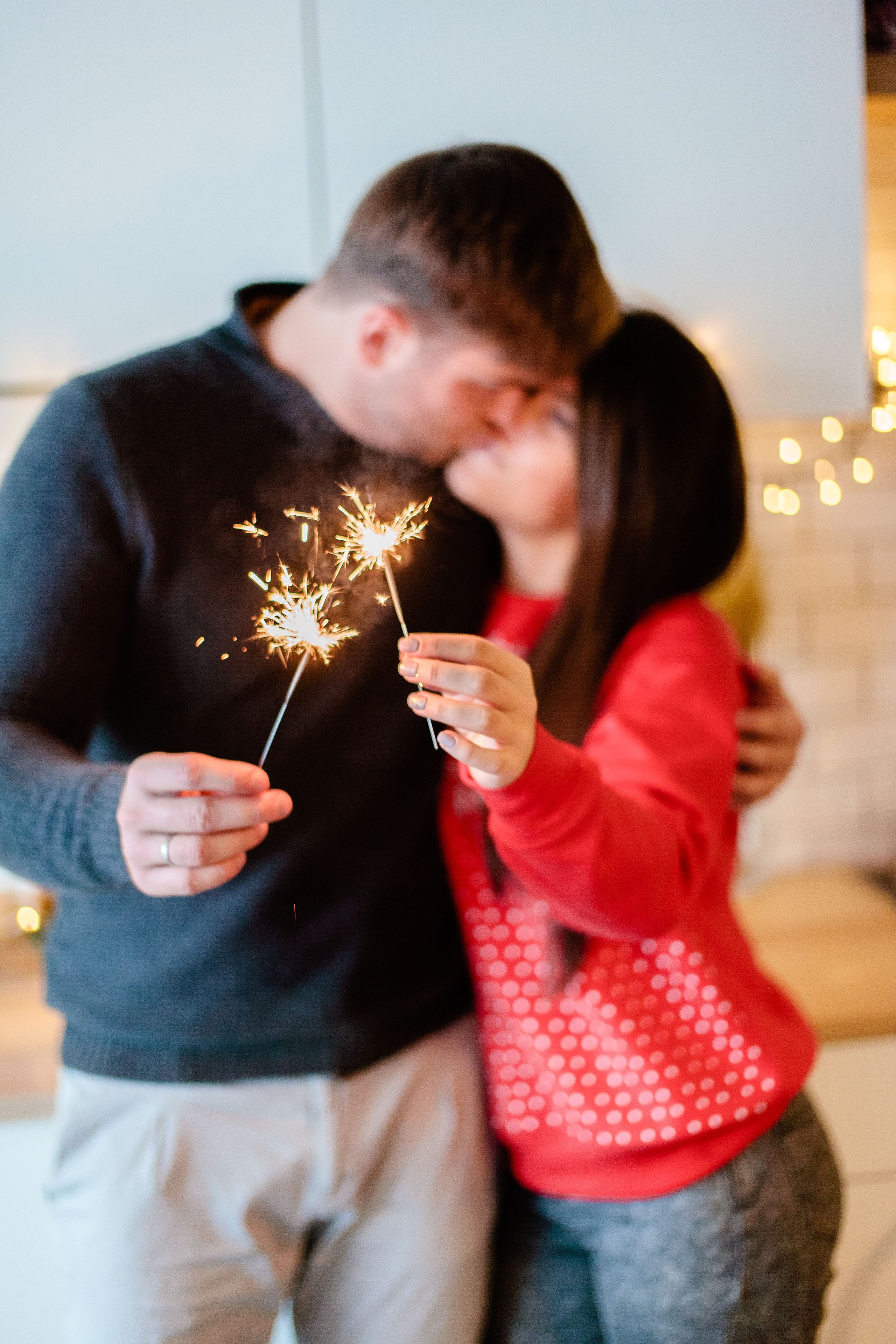 Семейная Новогодняя фотосессия в студии, фотограф в Москве