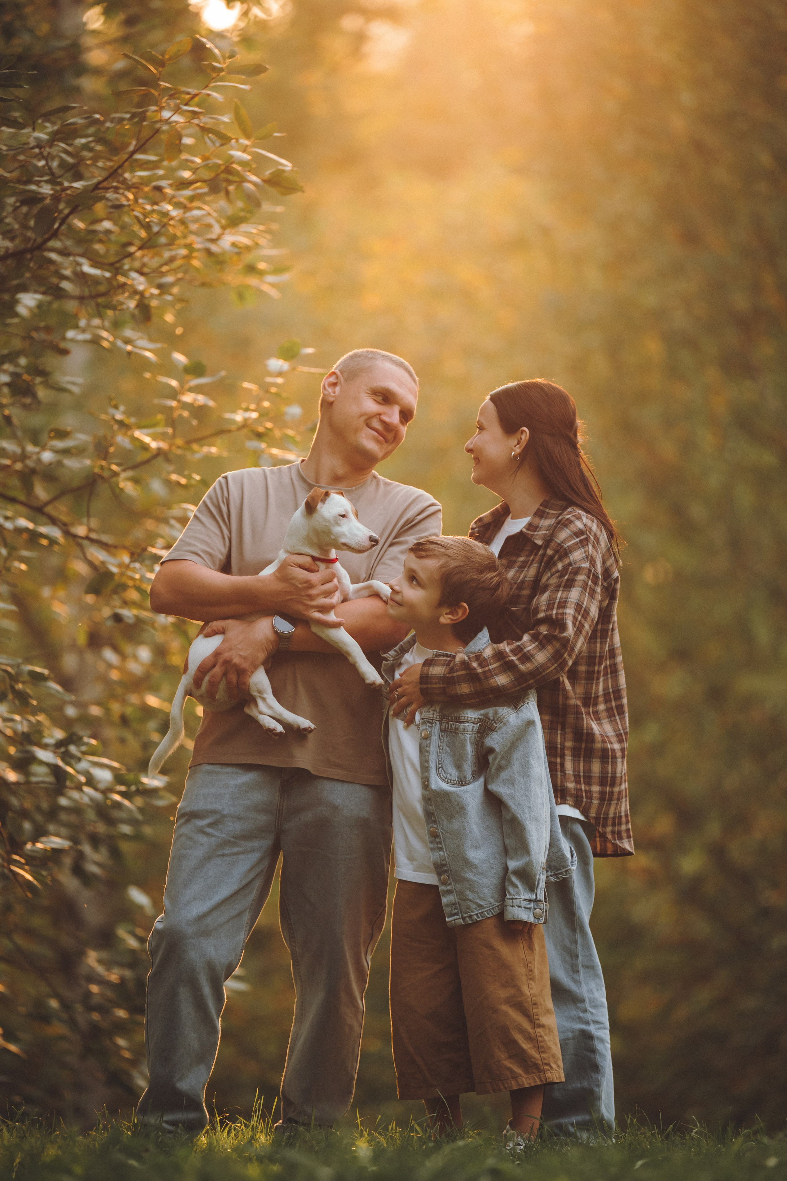 Алена, Илья, Даня и Данте. Семейный фотограф анималист Ананьева Мария — Москва
