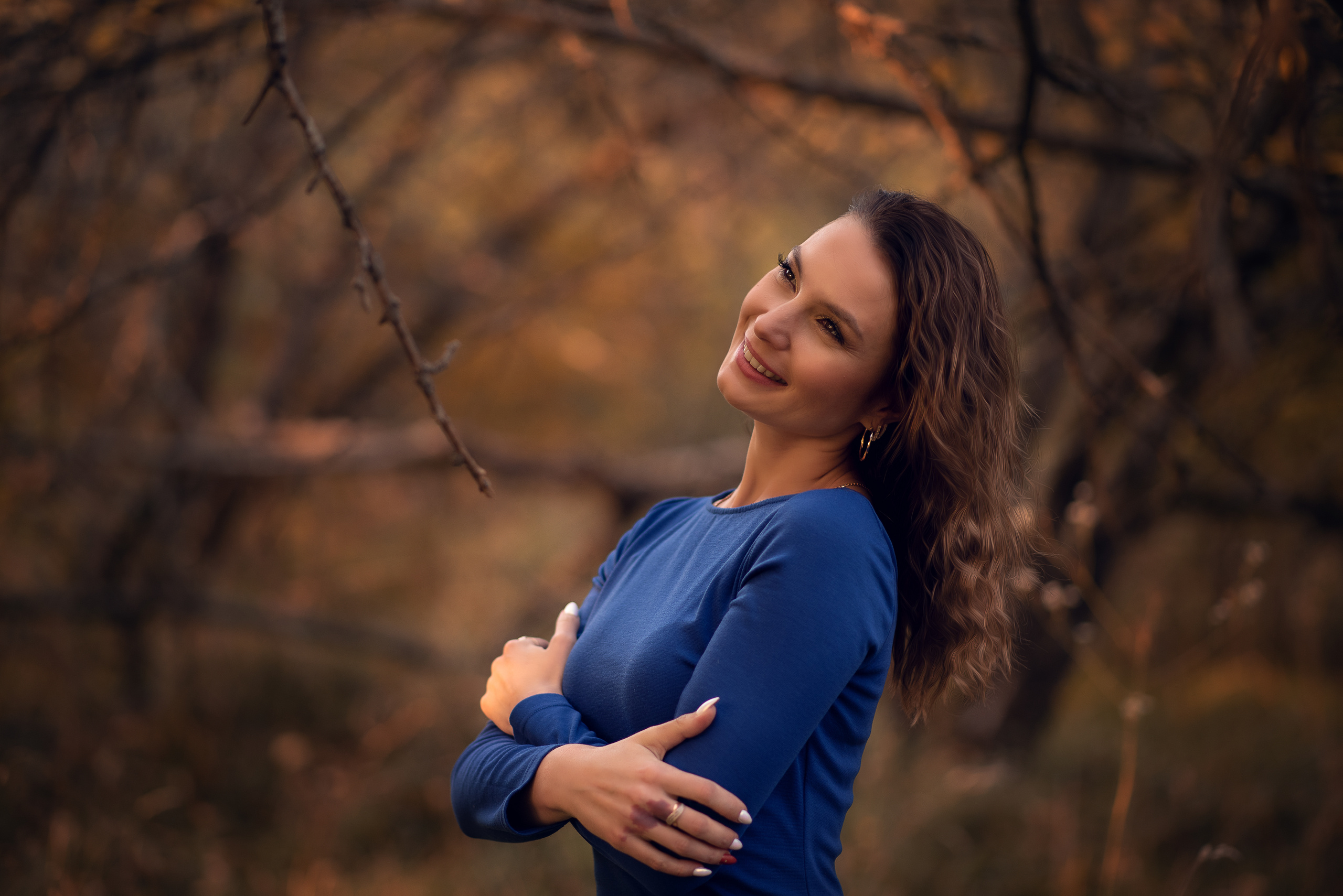 Осенняя фотосессия Александры, Николая и Миши. Семейный и женский фотограф Тула