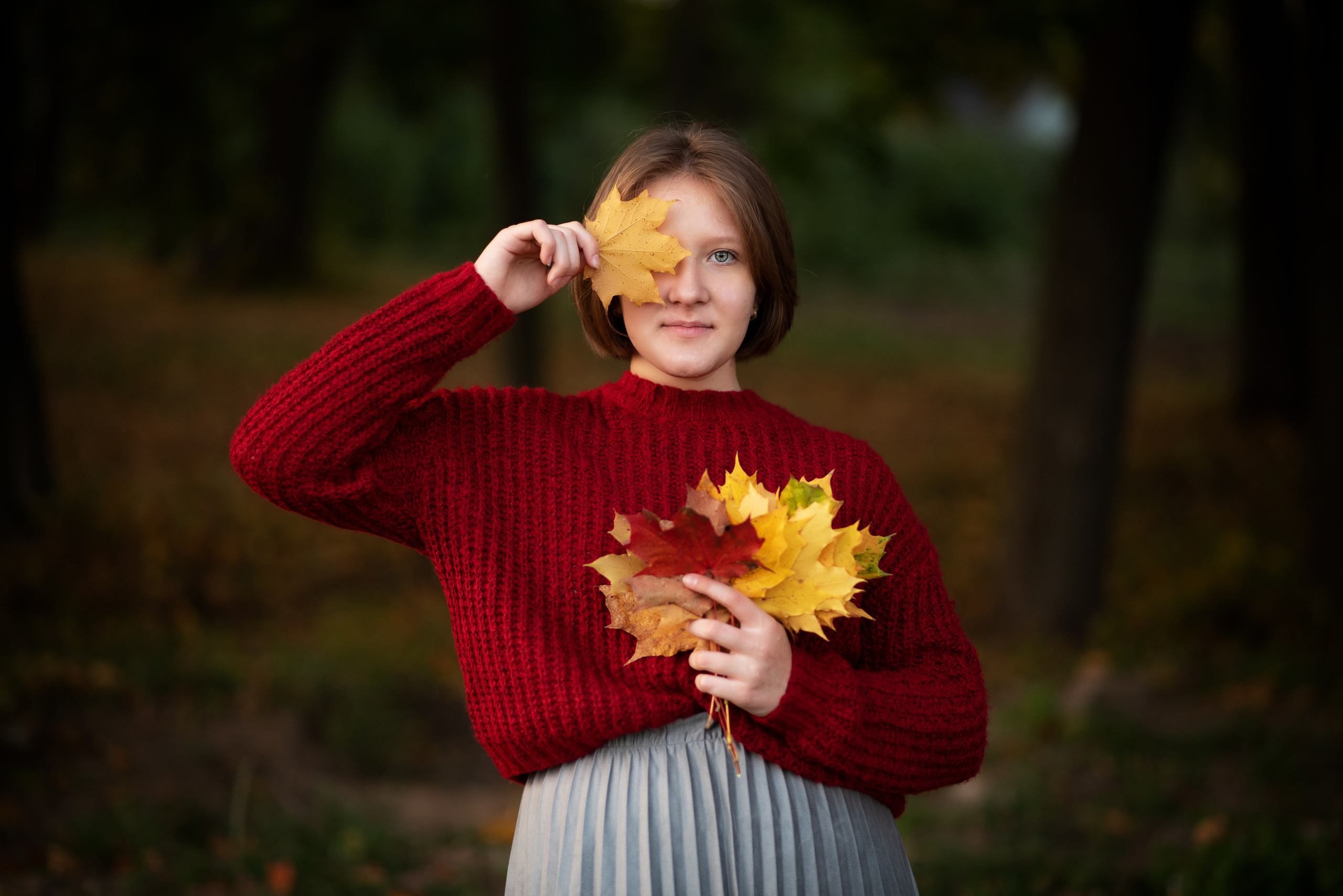 Осенняя фотопрогулка семьи Андрея и Татьяны. Семейный и женский фотограф Тула
