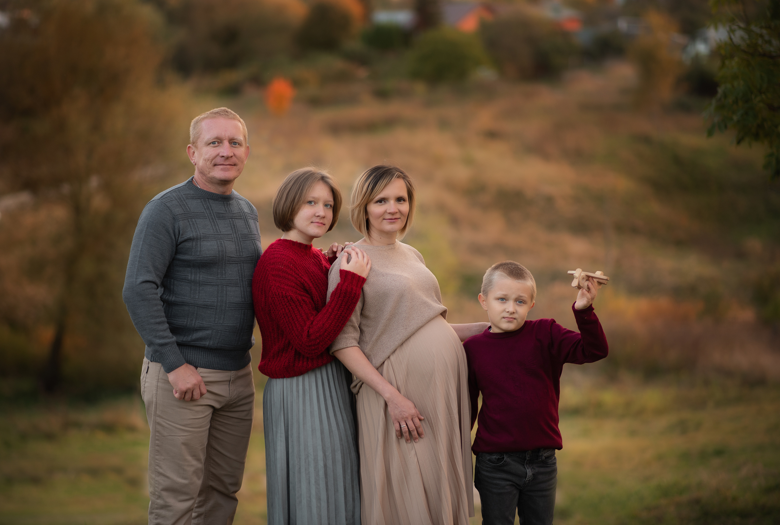 Осенняя фотопрогулка семьи Андрея и Татьяны. Семейный и женский фотограф Тула