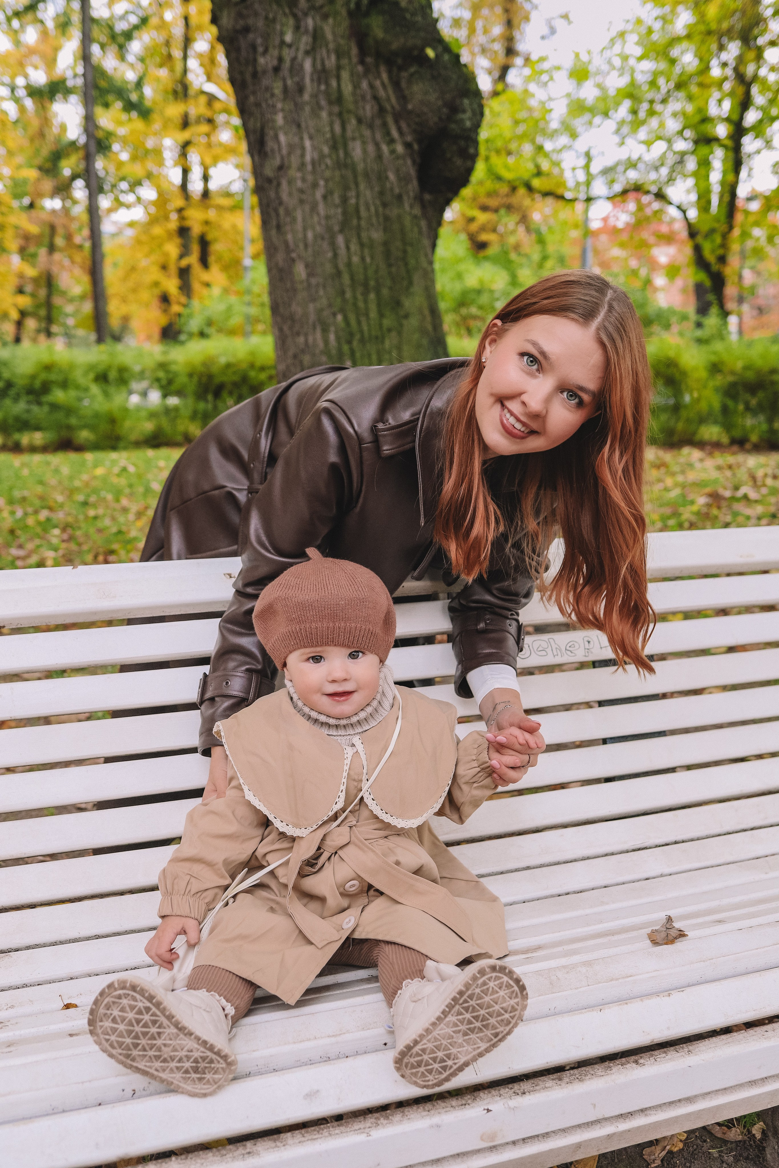 Мамы с дочками в осеннем парке. Фотограф Олеся Беляева | Санкт-Петербург и Ленобласть