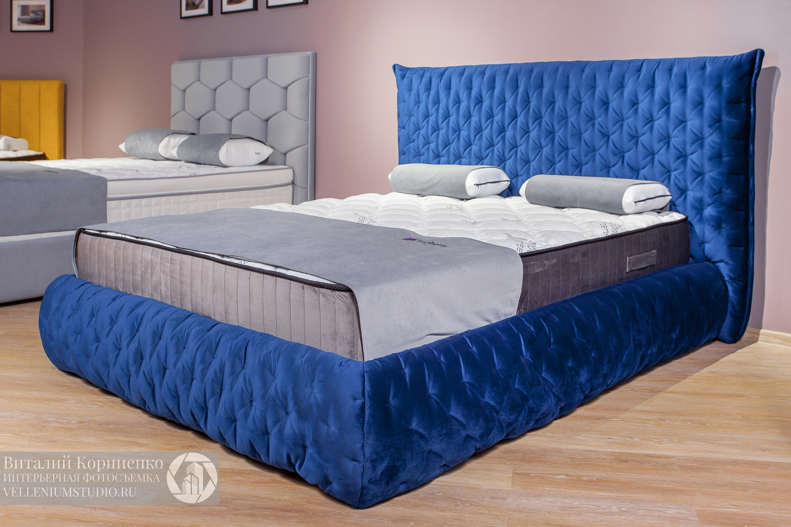 Фотосъемка кроватей в салоне мебели. Интерьерный фотограф Краснодар: профессионально по доступным ценам