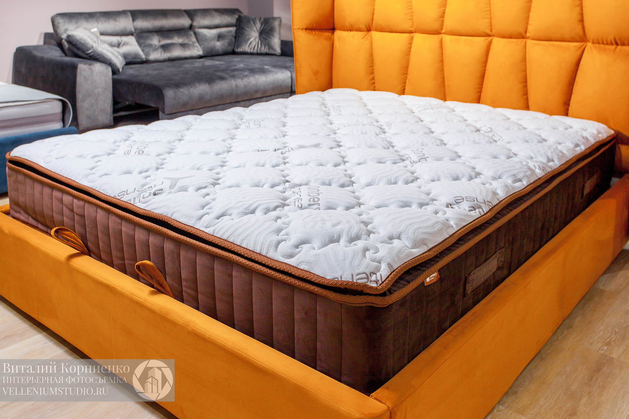 Фотосъемка кроватей в салоне мебели. Интерьерный фотограф Краснодар: профессионально по доступным ценам