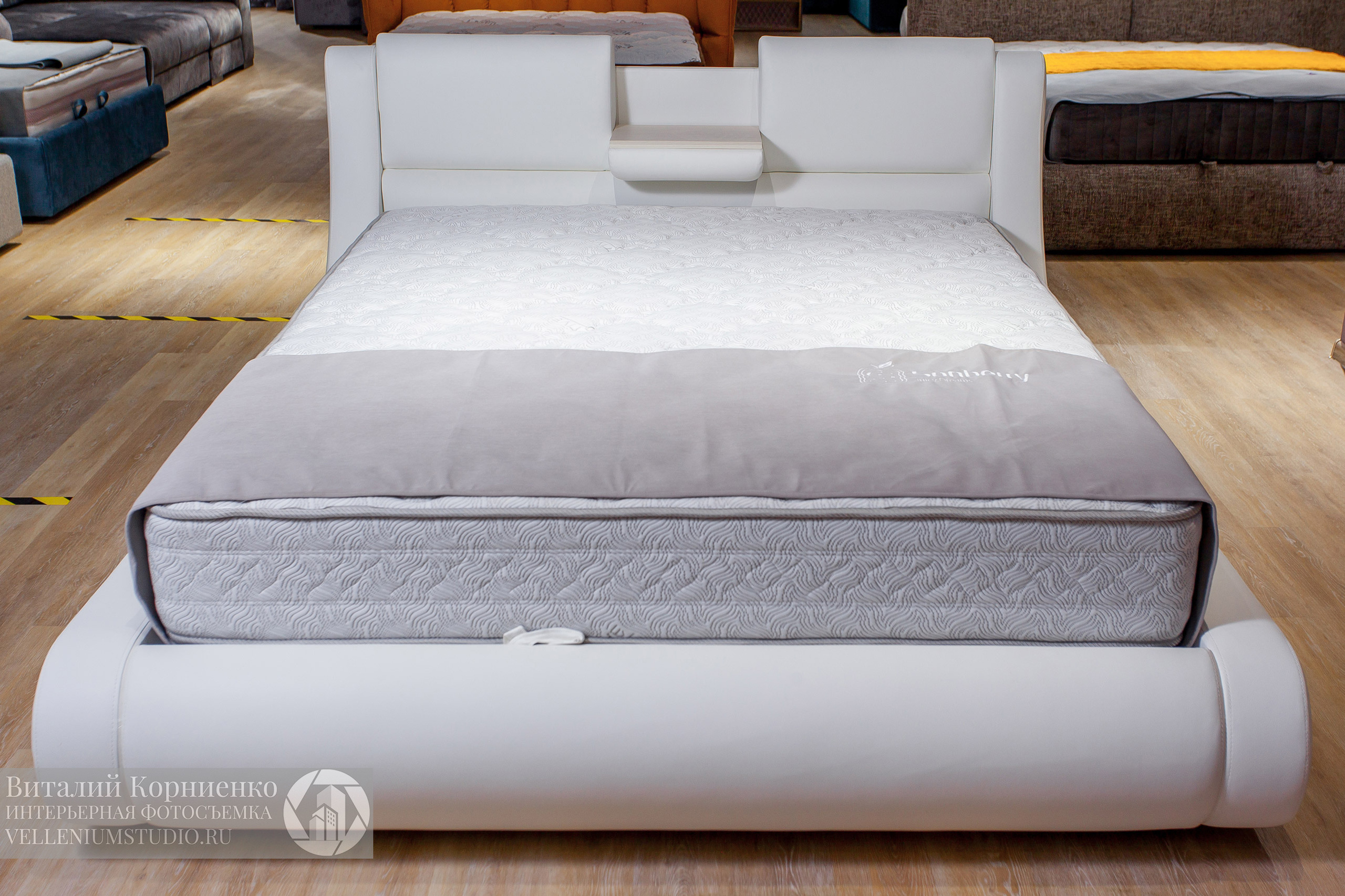 Фотосъемка кроватей в салоне мебели. Интерьерный фотограф Краснодар: профессионально по доступным ценам