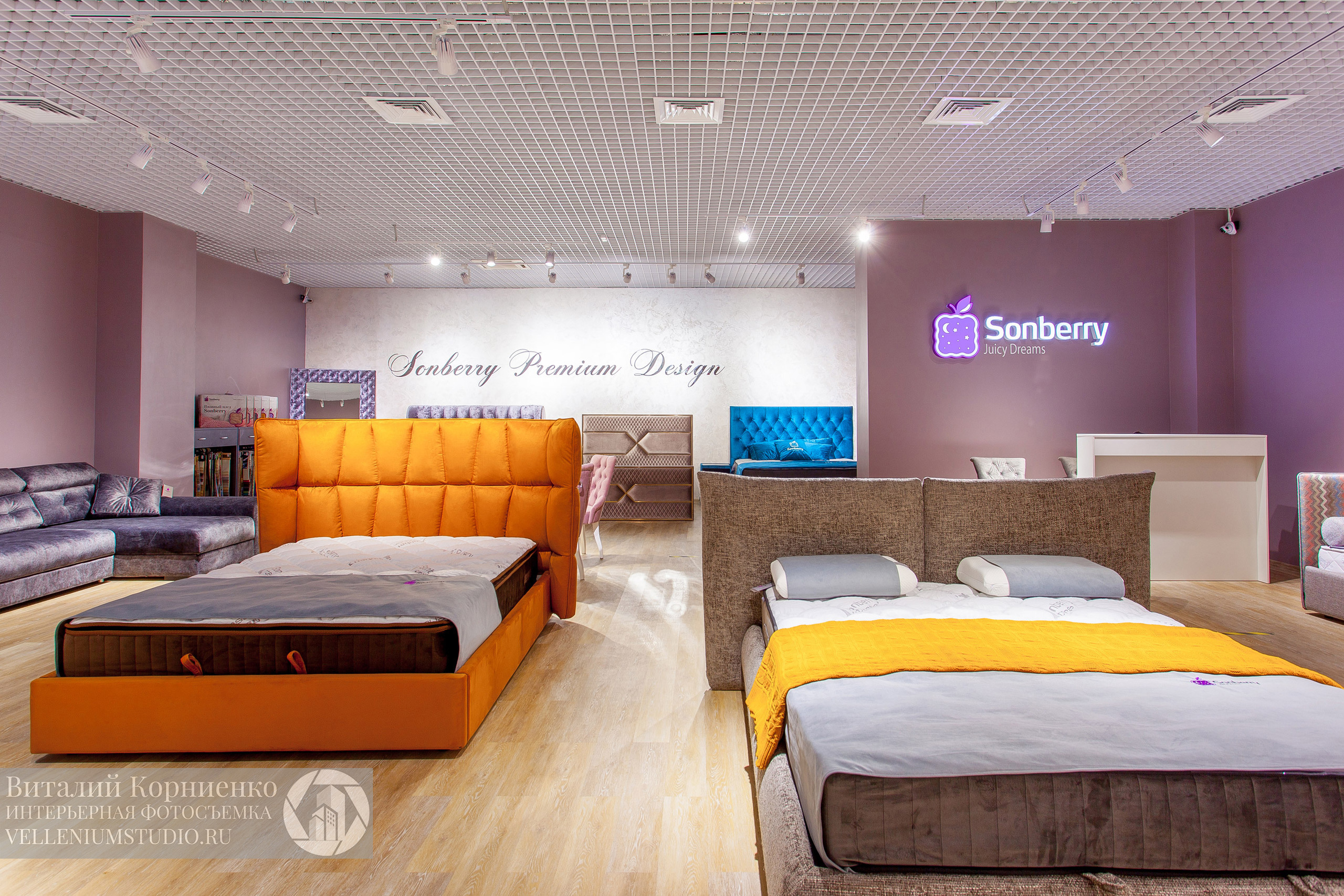 Интерьерная фотосъемка магазина кроватей в Краснодаре. Интерьерный фотограф Краснодар: профессионально по доступным ценам