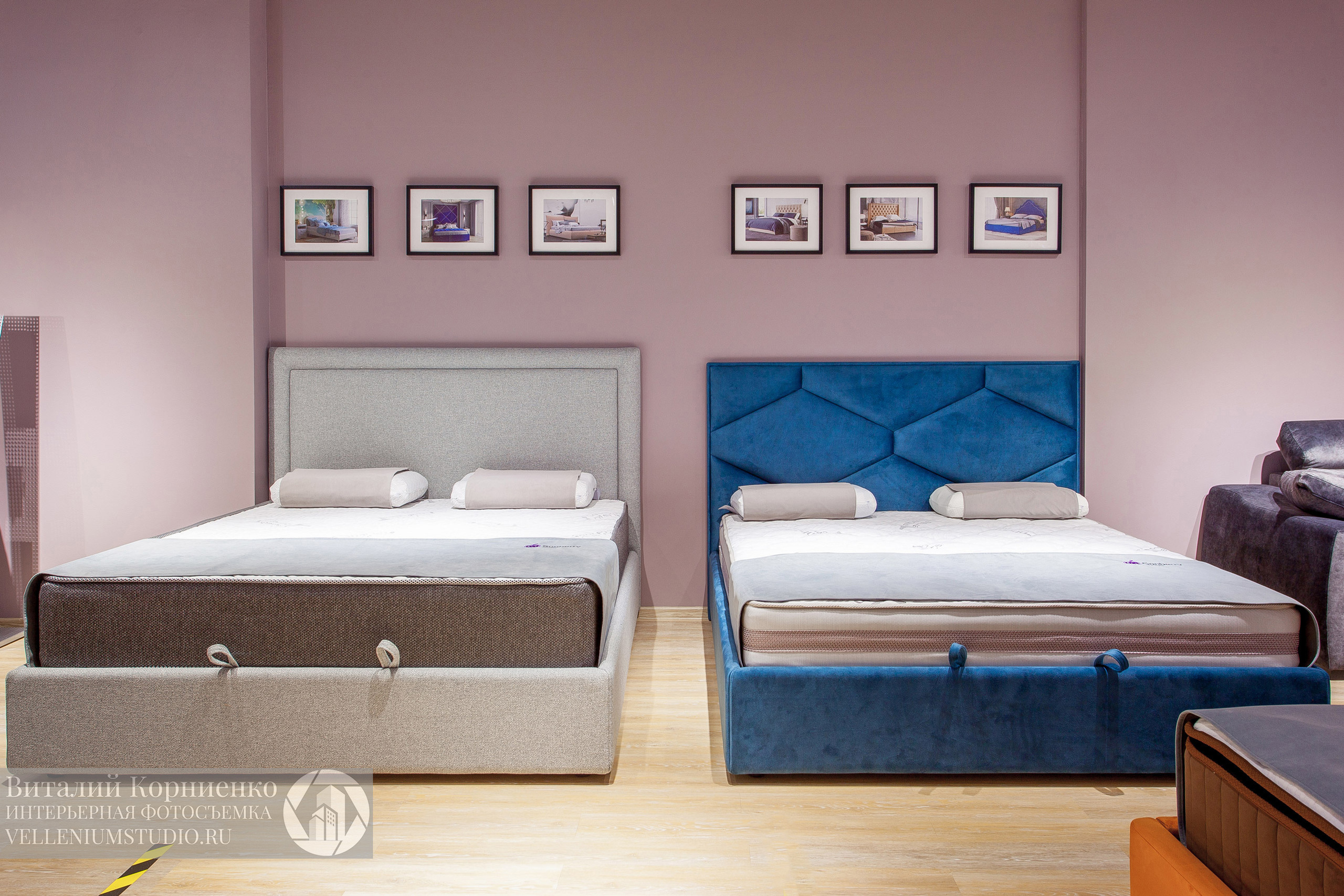 Интерьерная фотосъемка магазина кроватей в Краснодаре. Интерьерный фотограф Краснодар: профессионально по доступным ценам