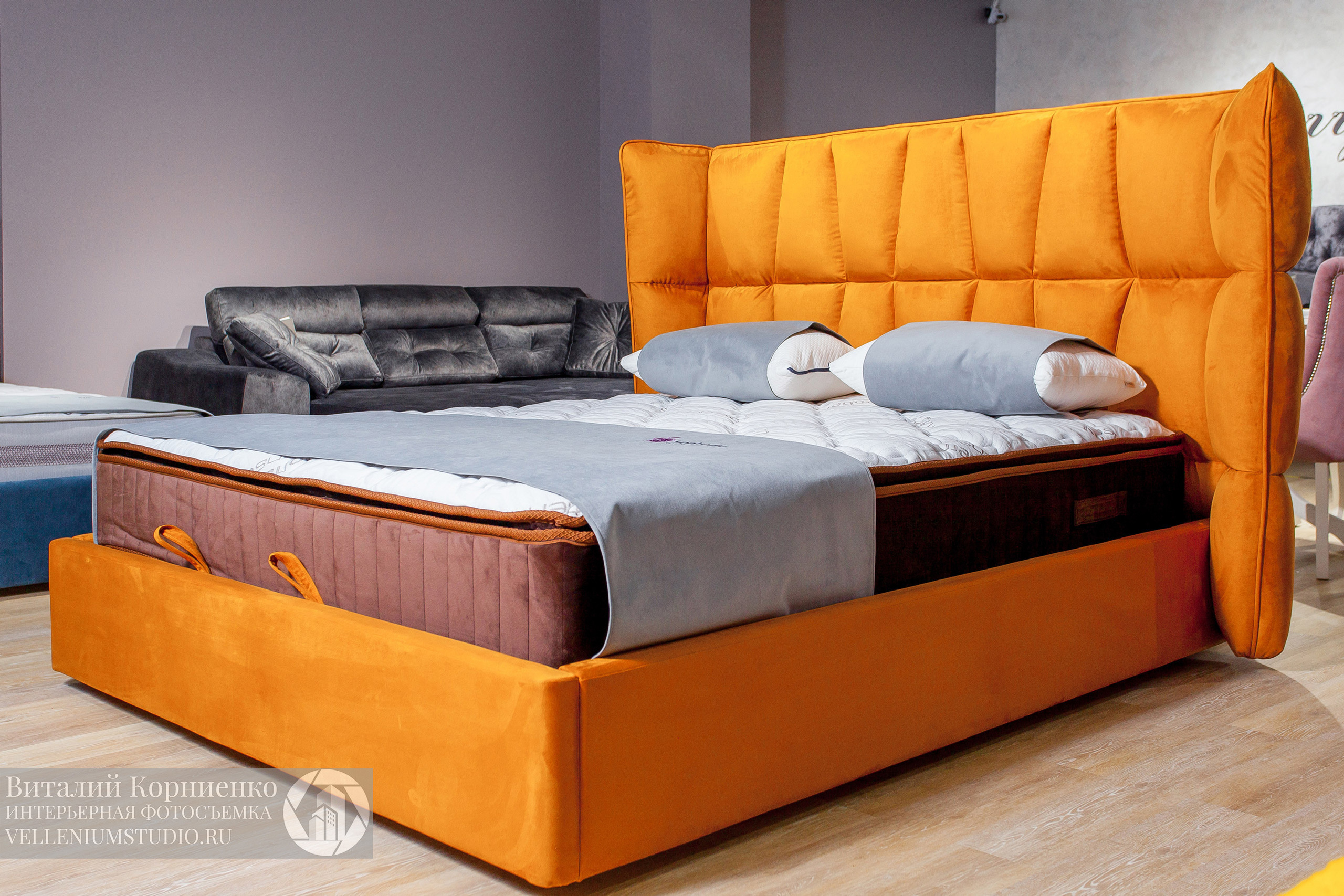Интерьерная фотосъемка магазина кроватей в Краснодаре. Интерьерный фотограф Краснодар: профессионально по доступным ценам