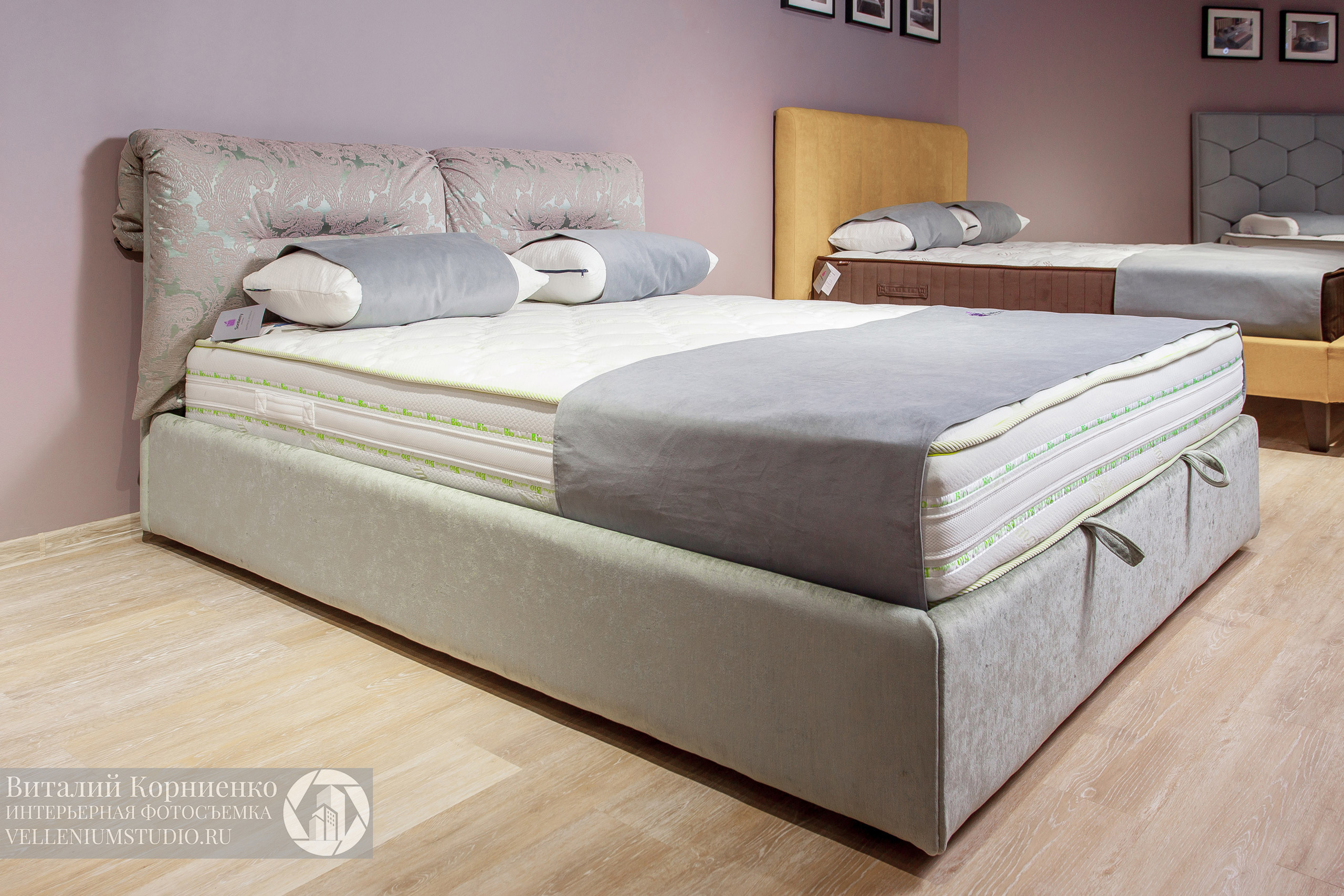 Фотосъемка кроватей в салоне мебели. Интерьерный фотограф Краснодар: профессионально по доступным ценам