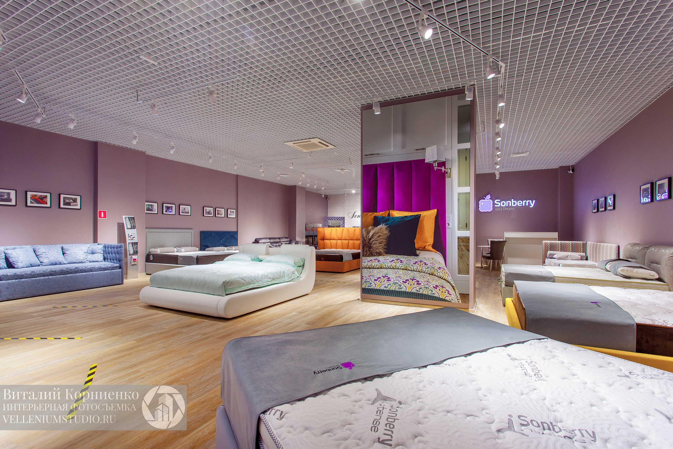 Интерьерная фотосъемка магазина кроватей в Краснодаре. Интерьерный фотограф Краснодар: профессионально по доступным ценам