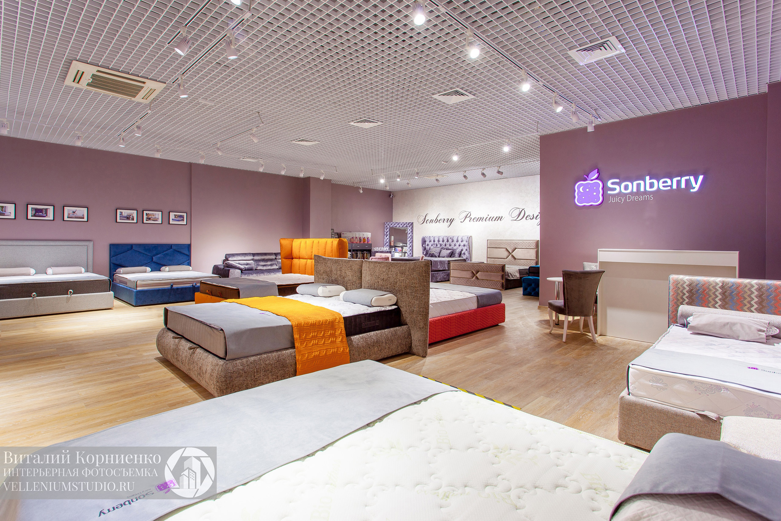 Интерьерная фотосъемка магазина кроватей в Краснодаре. Интерьерный фотограф Краснодар: профессионально по доступным ценам