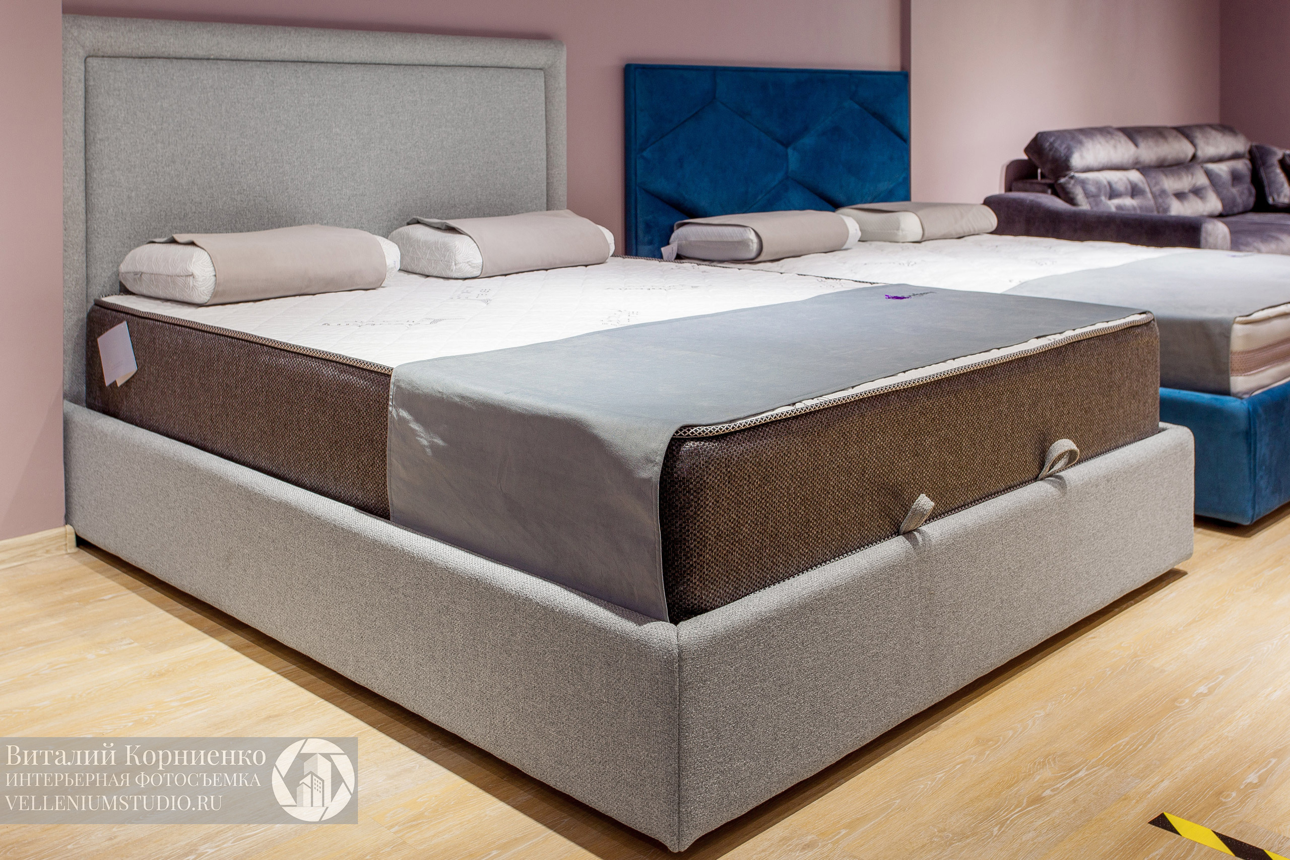 Интерьерная фотосъемка магазина кроватей в Краснодаре. Интерьерный фотограф Краснодар: профессионально по доступным ценам