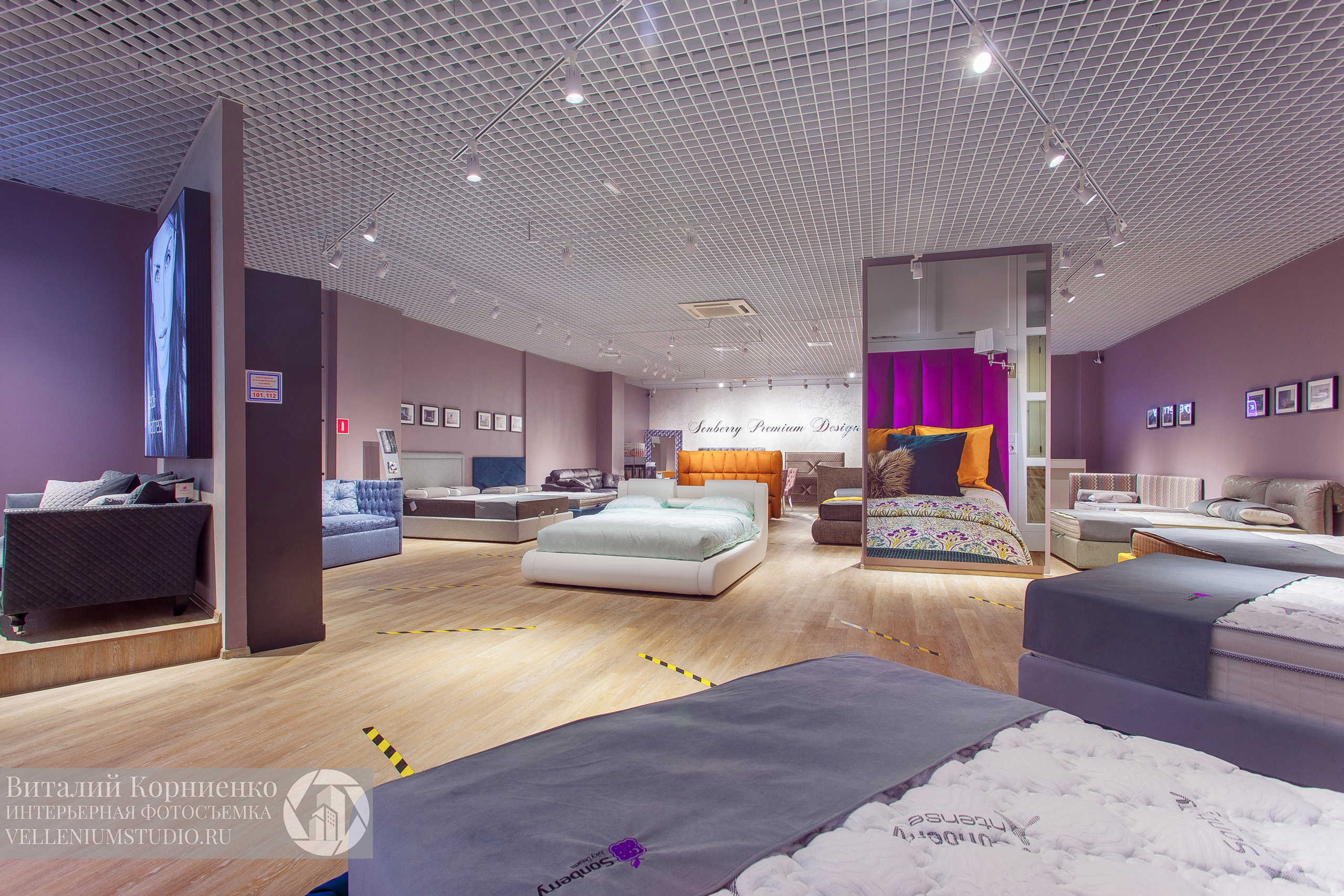 Интерьерная фотосъемка магазина кроватей в Краснодаре. Интерьерный фотограф Краснодар: профессионально по доступным ценам