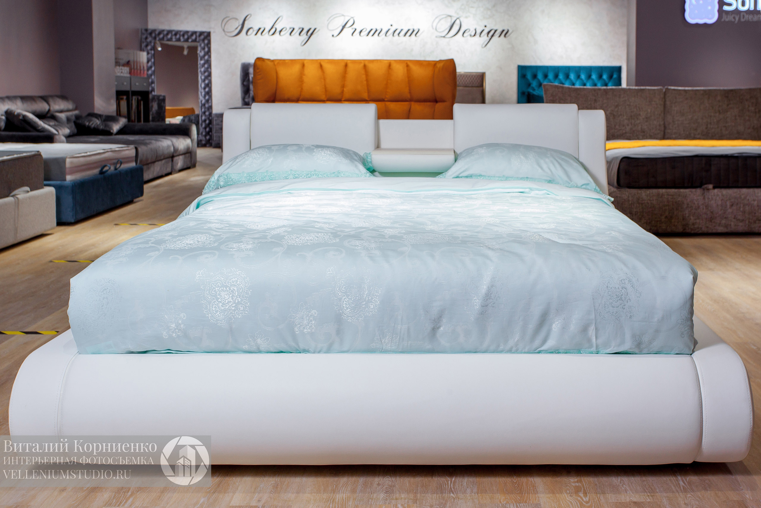 Фотосъемка кроватей в салоне мебели. Интерьерный фотограф Краснодар: профессионально по доступным ценам
