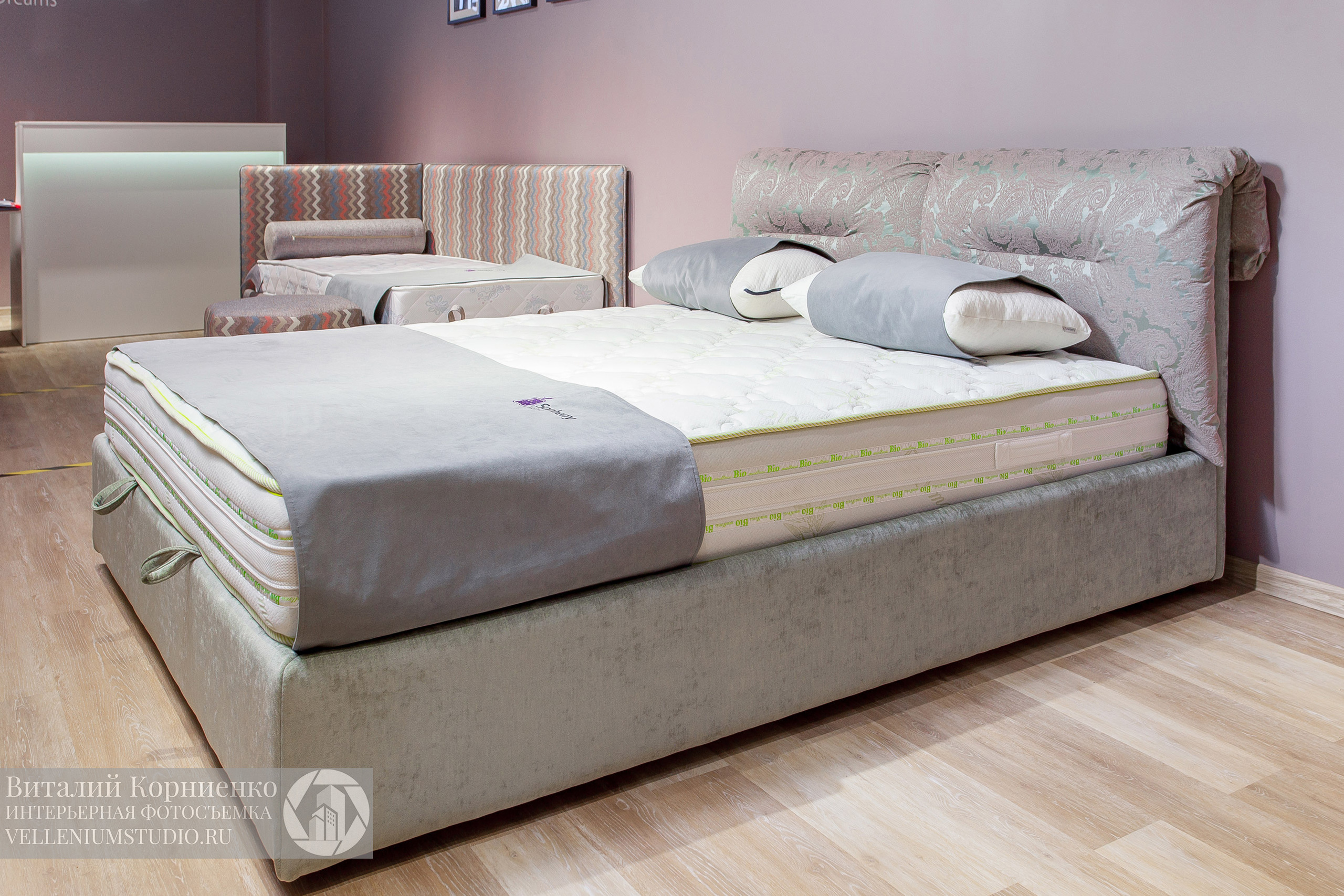 Интерьерная фотосъемка магазина кроватей в Краснодаре. Интерьерный фотограф Краснодар: профессионально по доступным ценам