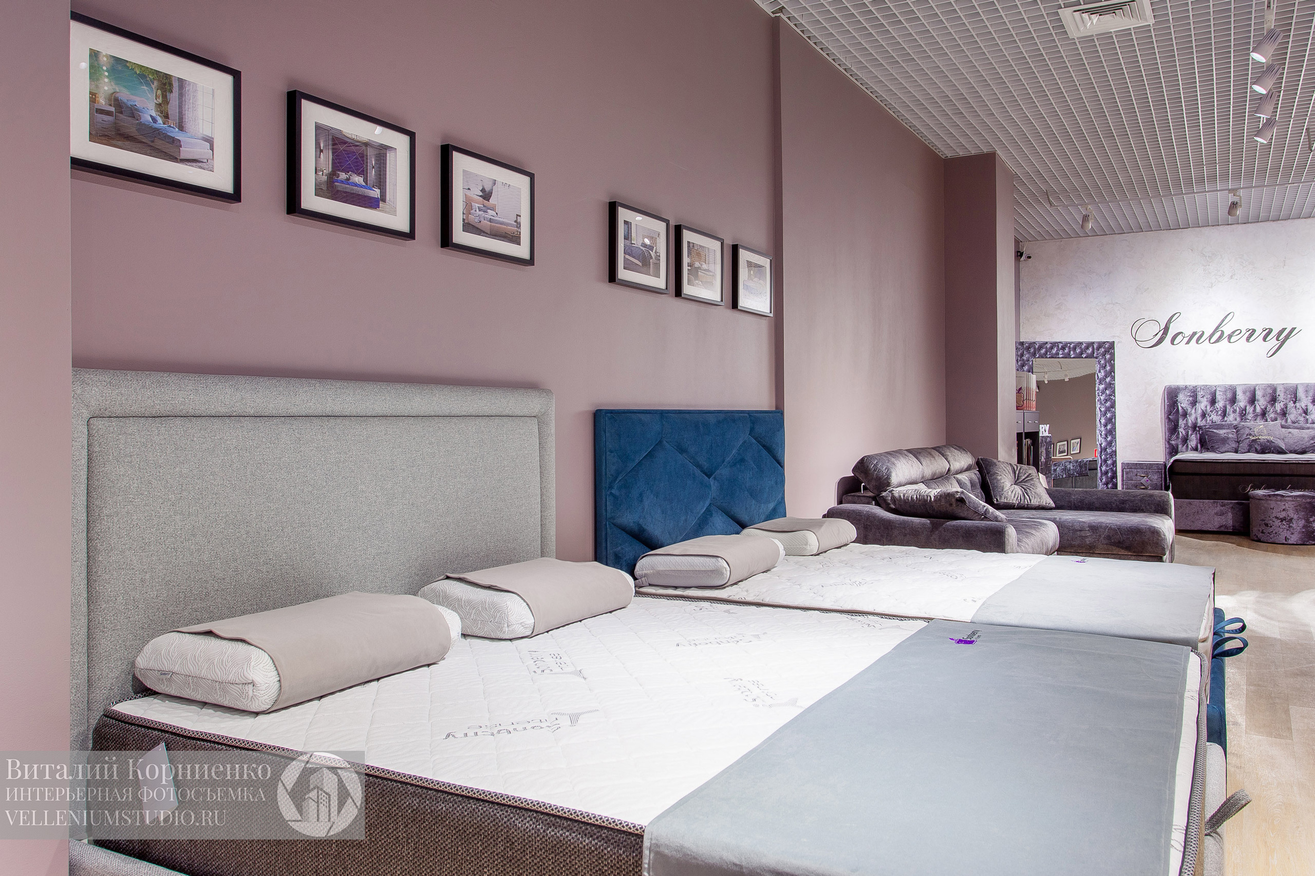 Интерьерная фотосъемка магазина кроватей в Краснодаре. Интерьерный фотограф Краснодар: профессионально по доступным ценам