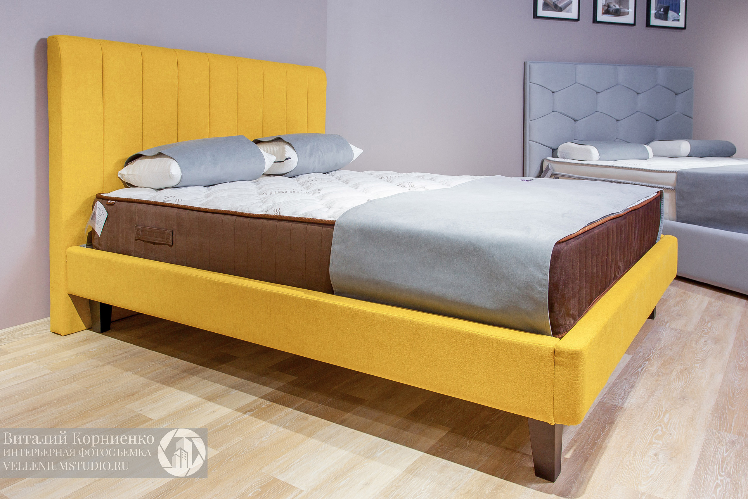 Фотосъемка кроватей в салоне мебели. Интерьерный фотограф Краснодар: профессионально по доступным ценам