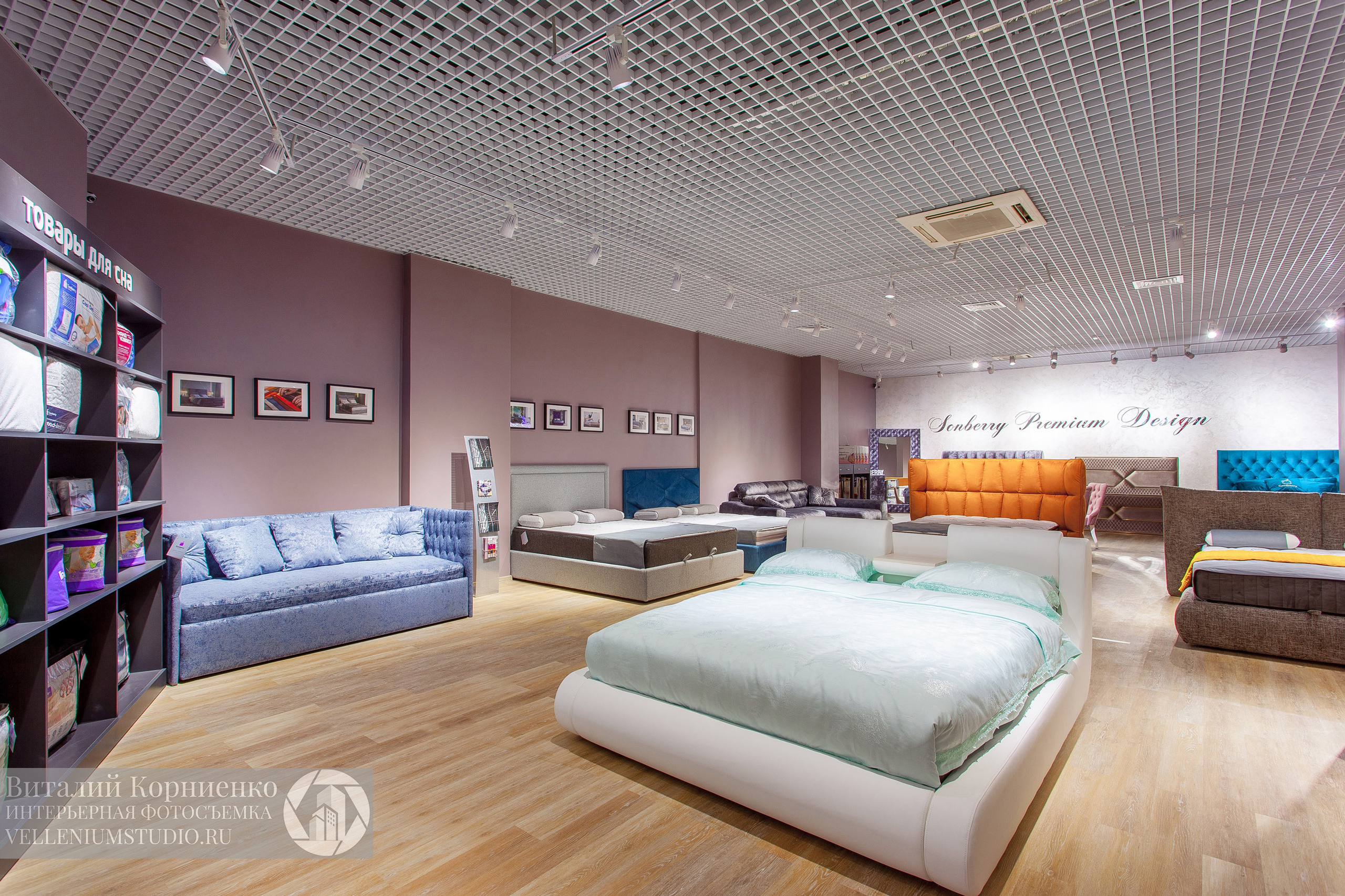 Интерьерная фотосъемка магазина кроватей в Краснодаре. Интерьерный фотограф Краснодар: профессионально по доступным ценам