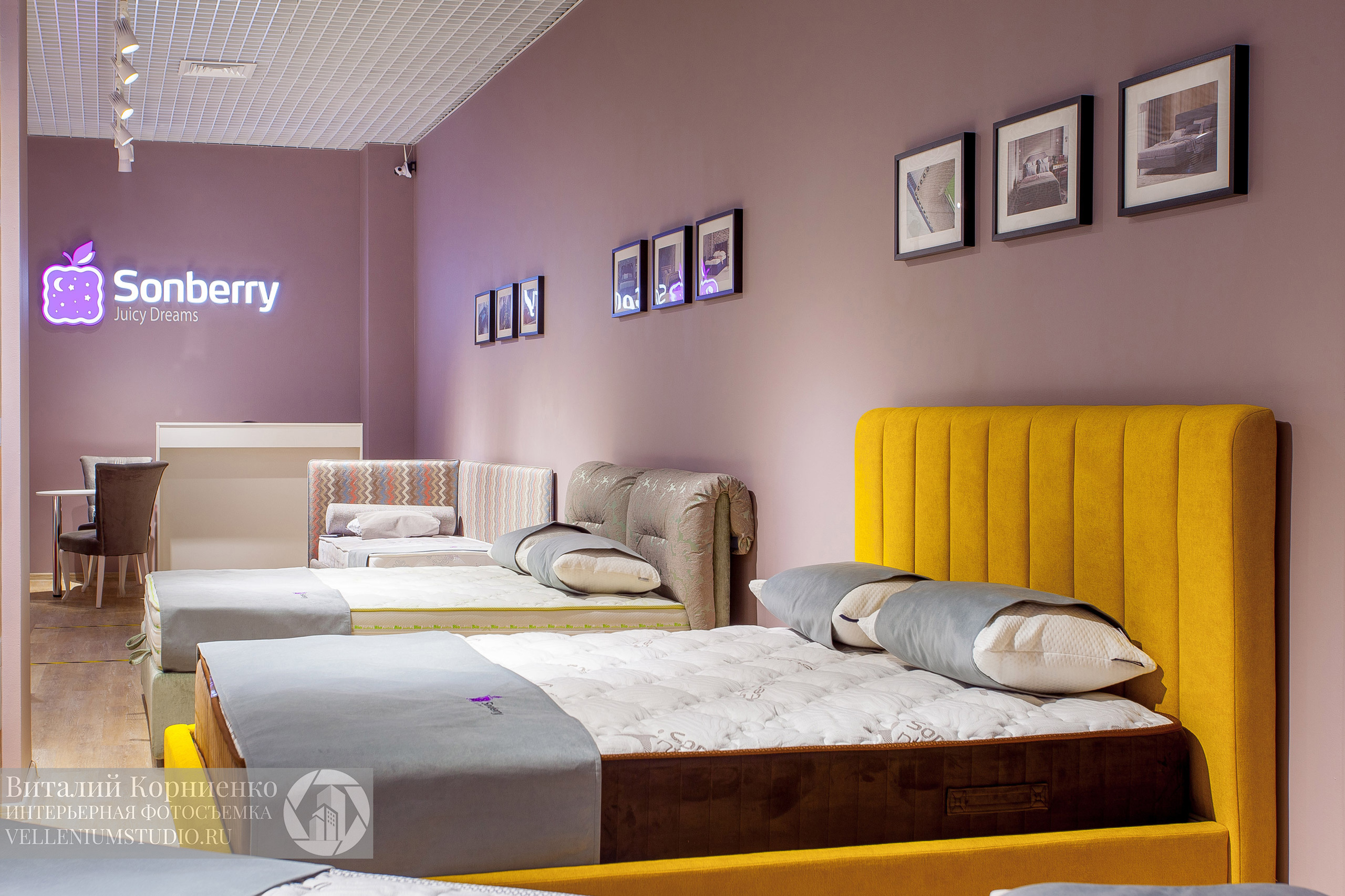 Интерьерная фотосъемка магазина кроватей в Краснодаре. Интерьерный фотограф Краснодар: профессионально по доступным ценам