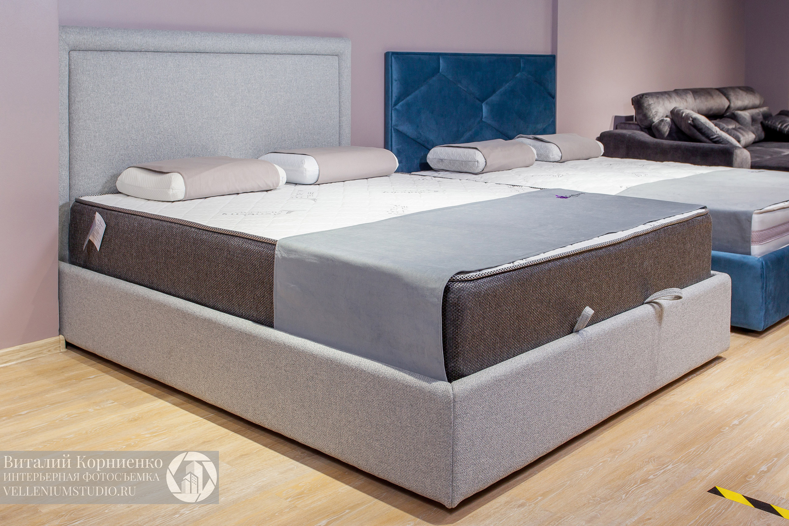 Интерьерная фотосъемка магазина кроватей в Краснодаре. Интерьерный фотограф Краснодар: профессионально по доступным ценам