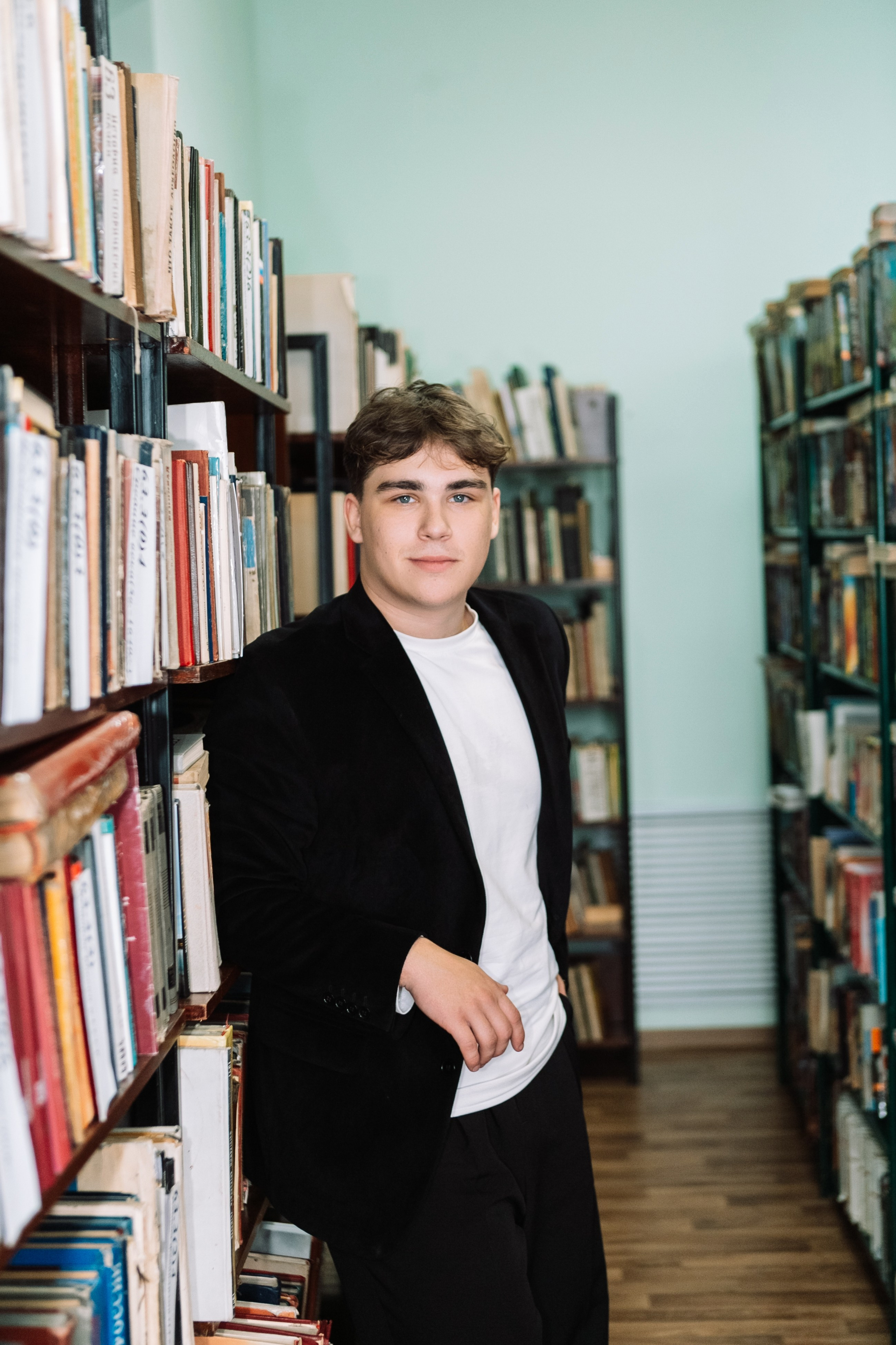 Съемка в библиотеке. Выпускные альбомы Воронеж от Веры Соколовой