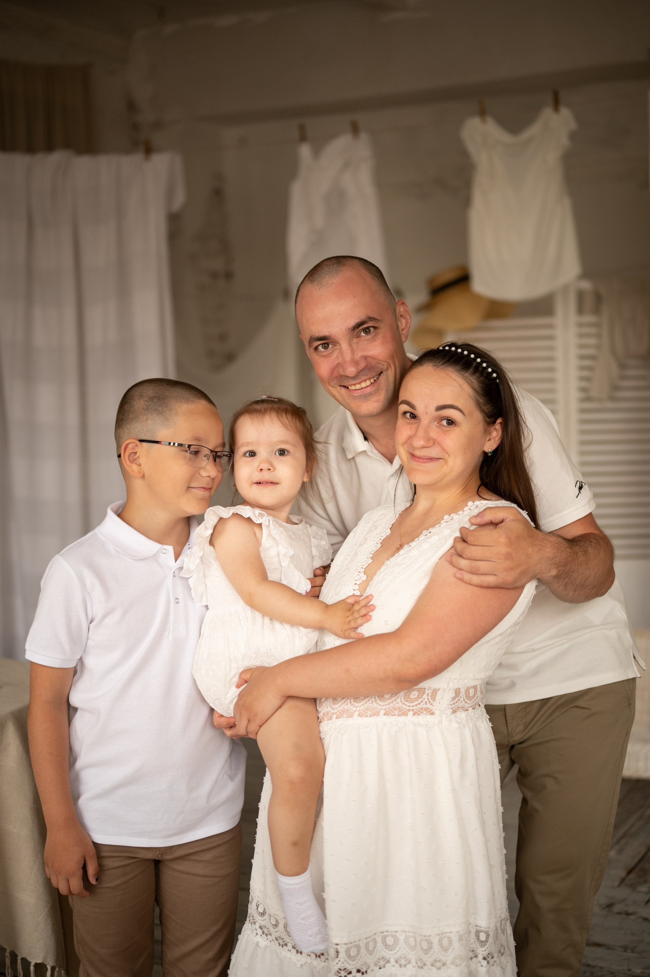 Семейная съемка в фотостудии «Воздух». Фотограф новорожденных, семейный детский в Тюмени Татьяна Морозова