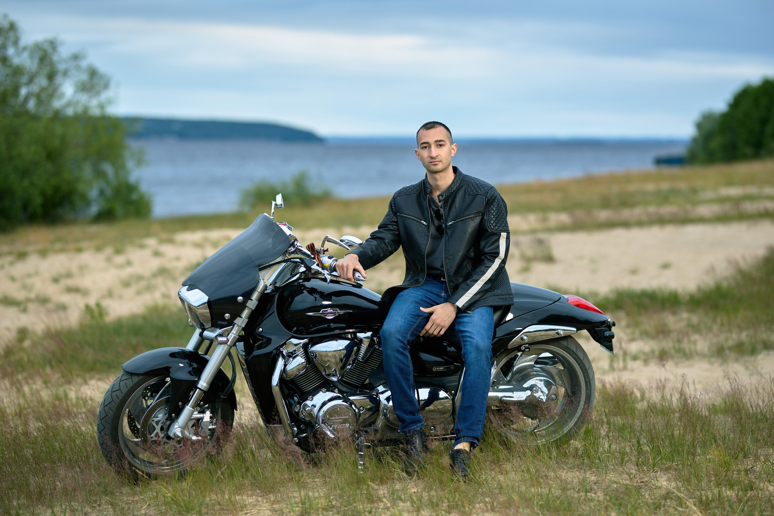 Фотосессия с мотоциклом для двоих, заволжье, чебоксары, чувашия
