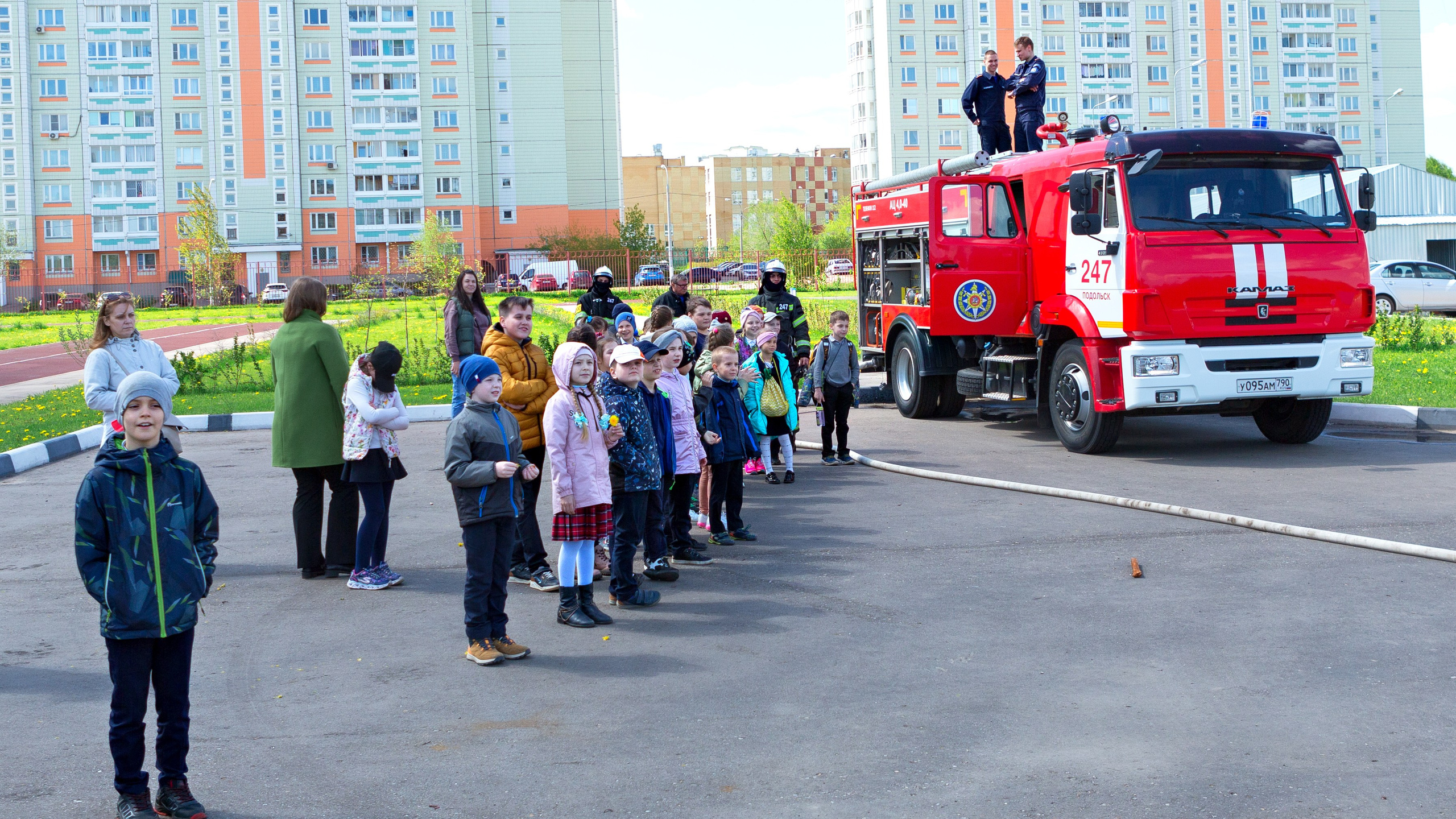 Экскурсия в пожарную часть г. Подольск. Выпускные альбомы и школьный фотограф в Подольске, Троицке, Щербинке, Москве и Московской области