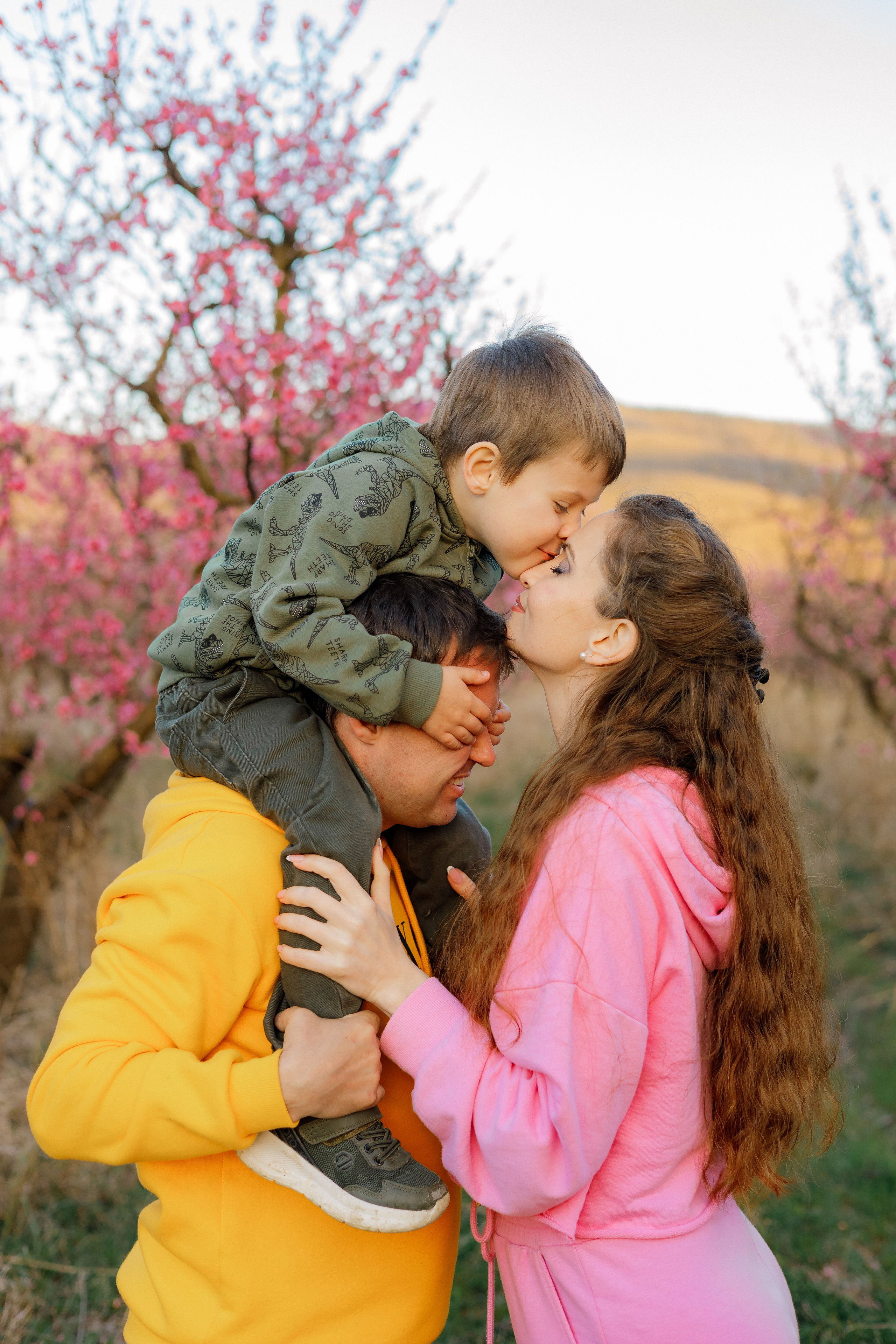 Закат в персиковом саду
