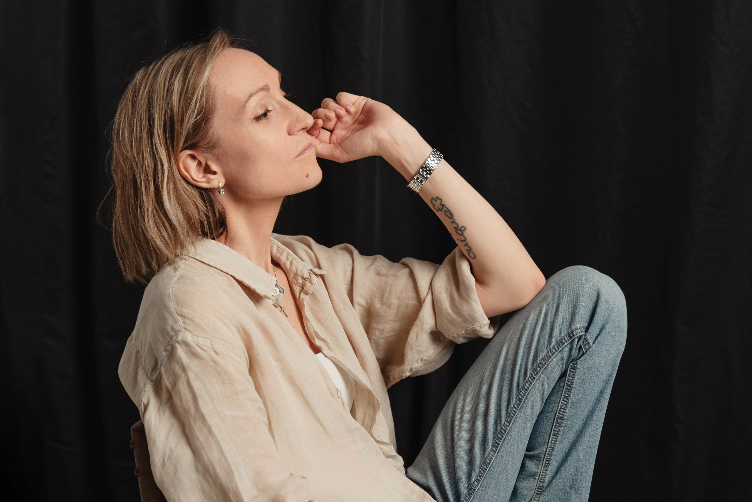 Женский портрет, студийная съемка.