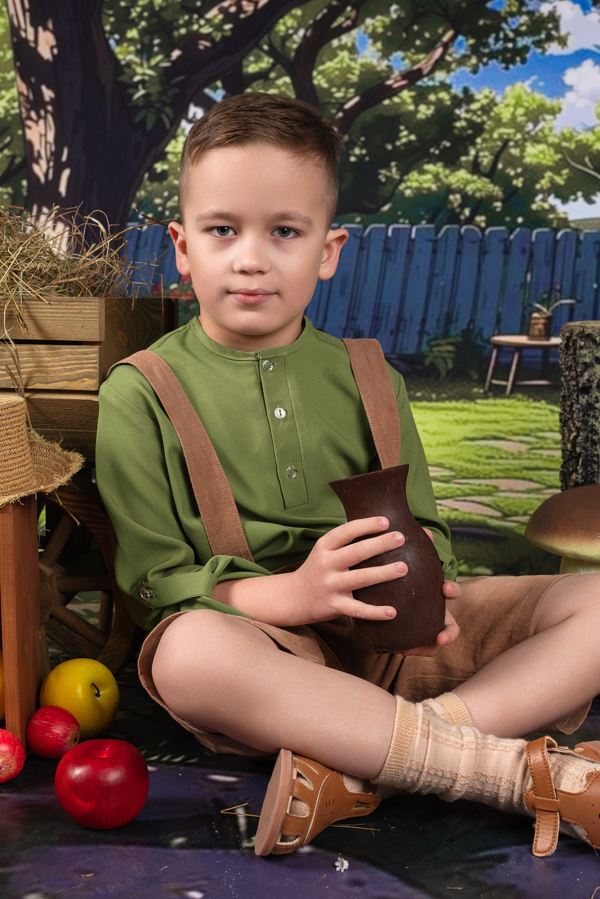 Сюжет «Деревенька». Детская фотостудия Виктории Шараповой