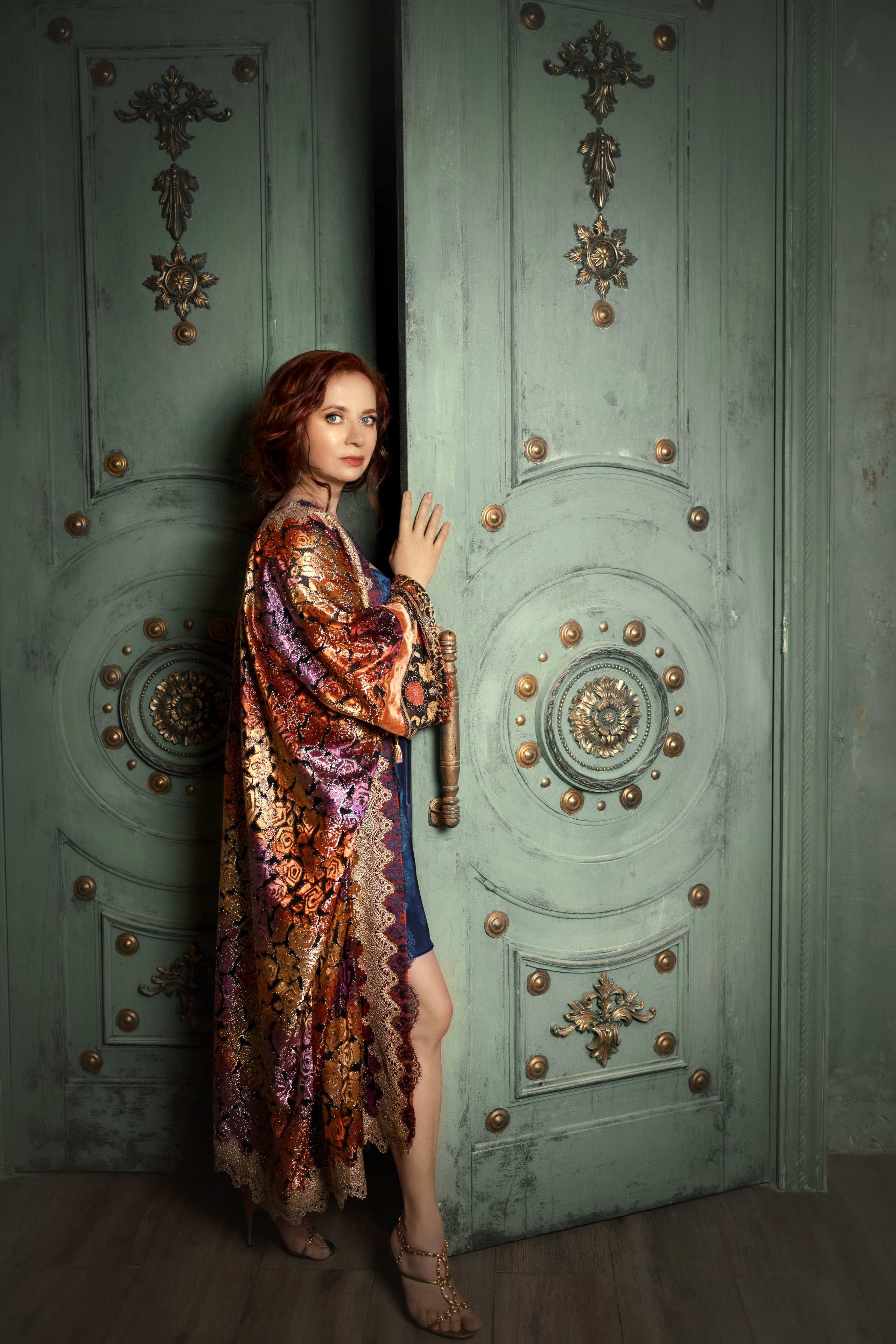 Студийная женская фотосессия стилизация арт-нуво косплей. Фотограф в Москве Мухина Ирина