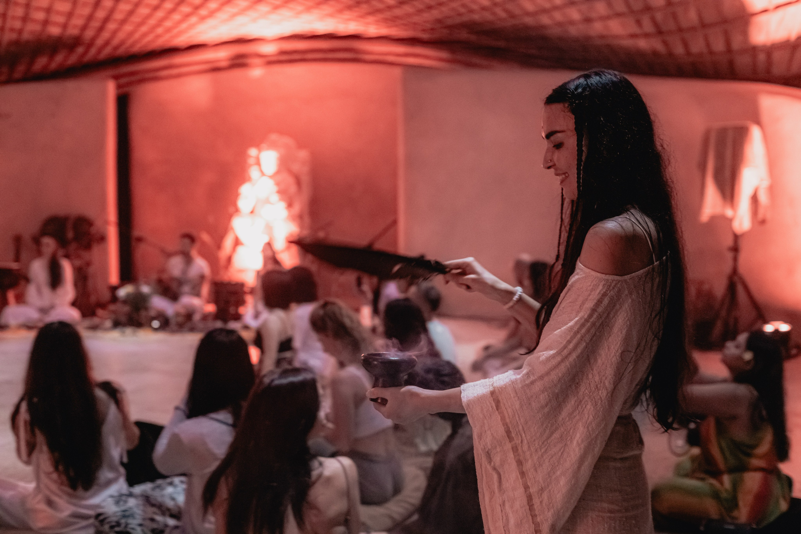 Cacao ceremony Full moon jan w Juan. Mariam Bagdasaryan