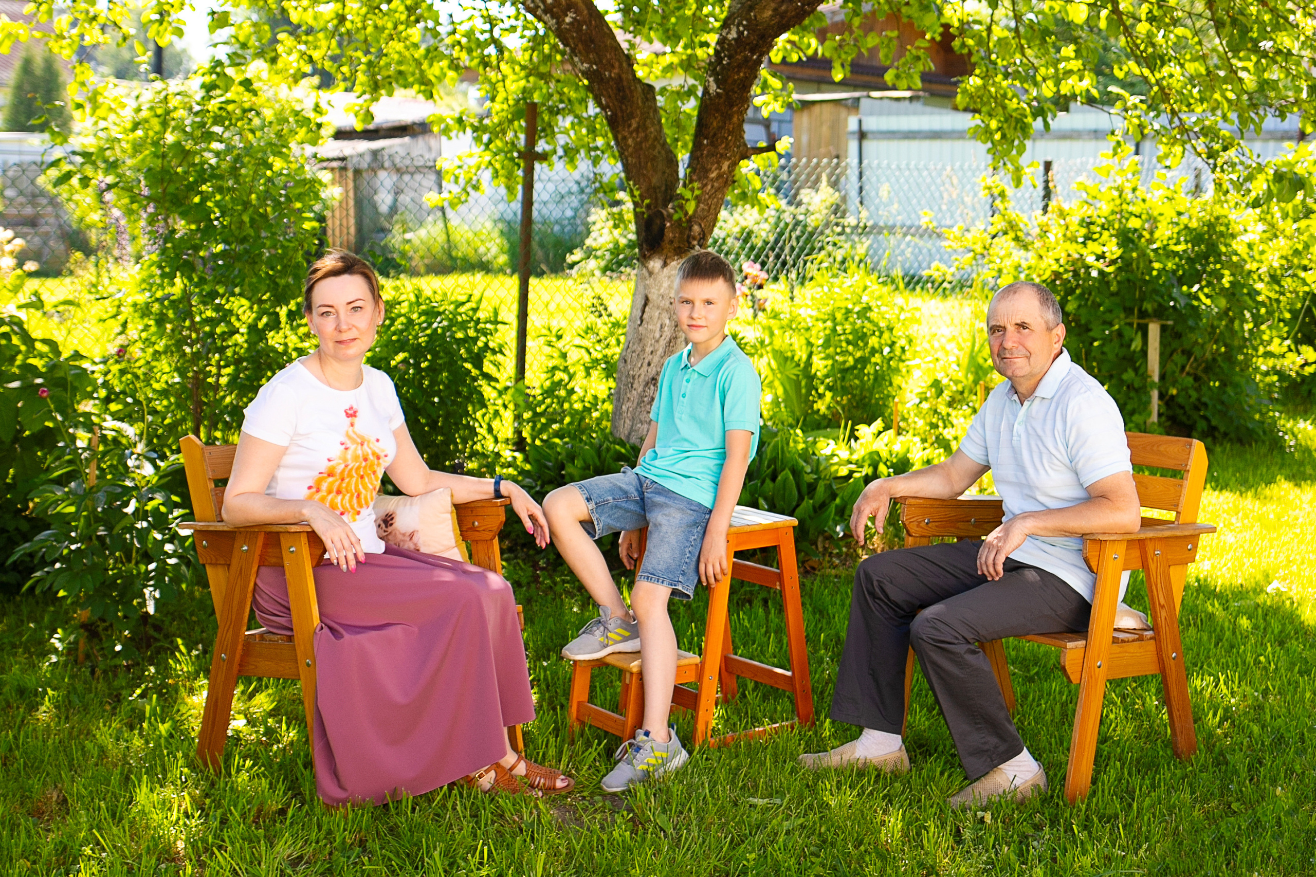 Семейная фотосессия на юбилей Анны Васильевны. Женский и семейный фотограф в Санкт-Петербурге Любовь Малышева