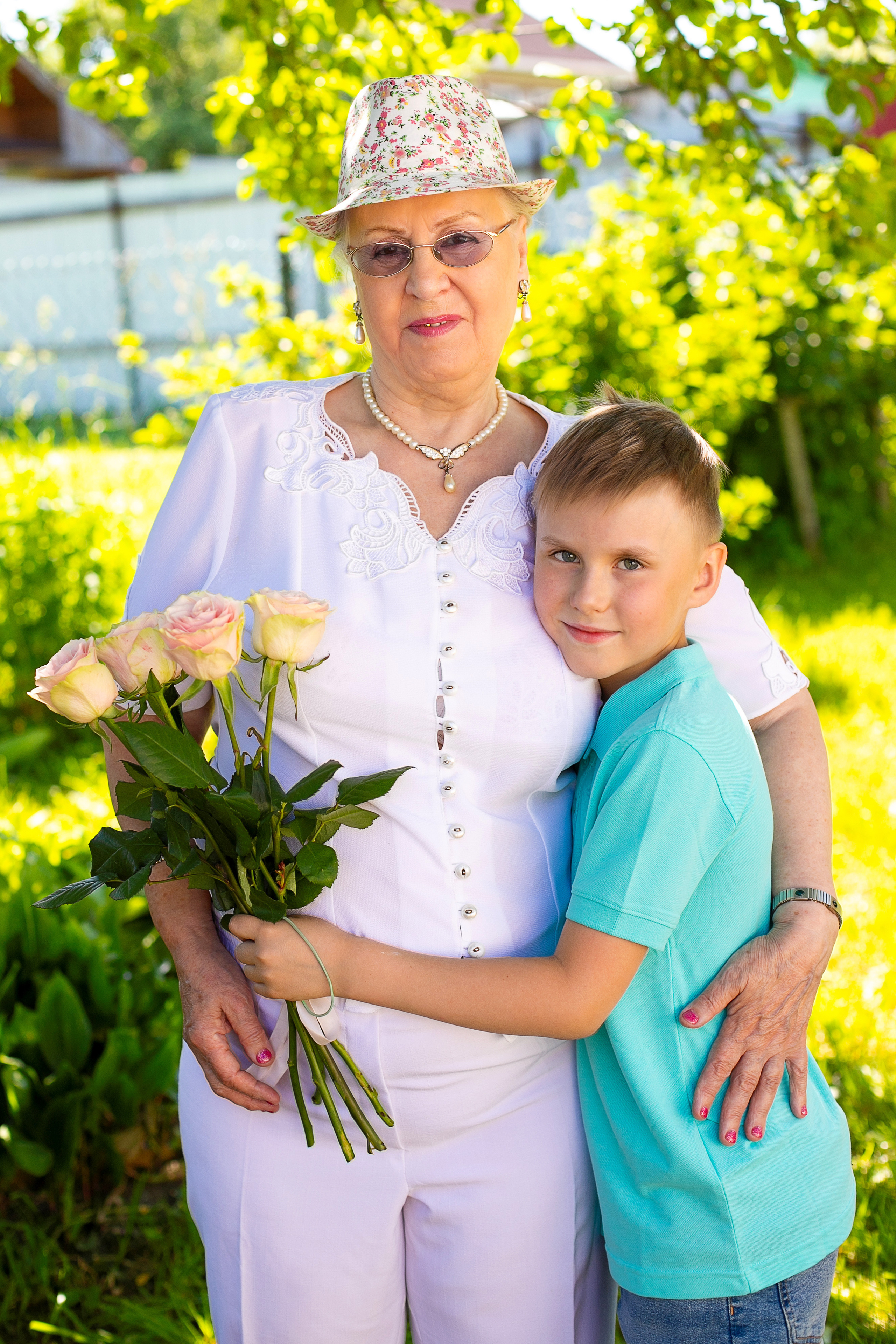 Семейная фотосессия на юбилей Анны Васильевны. Женский и семейный фотограф в Санкт-Петербурге Любовь Малышева
