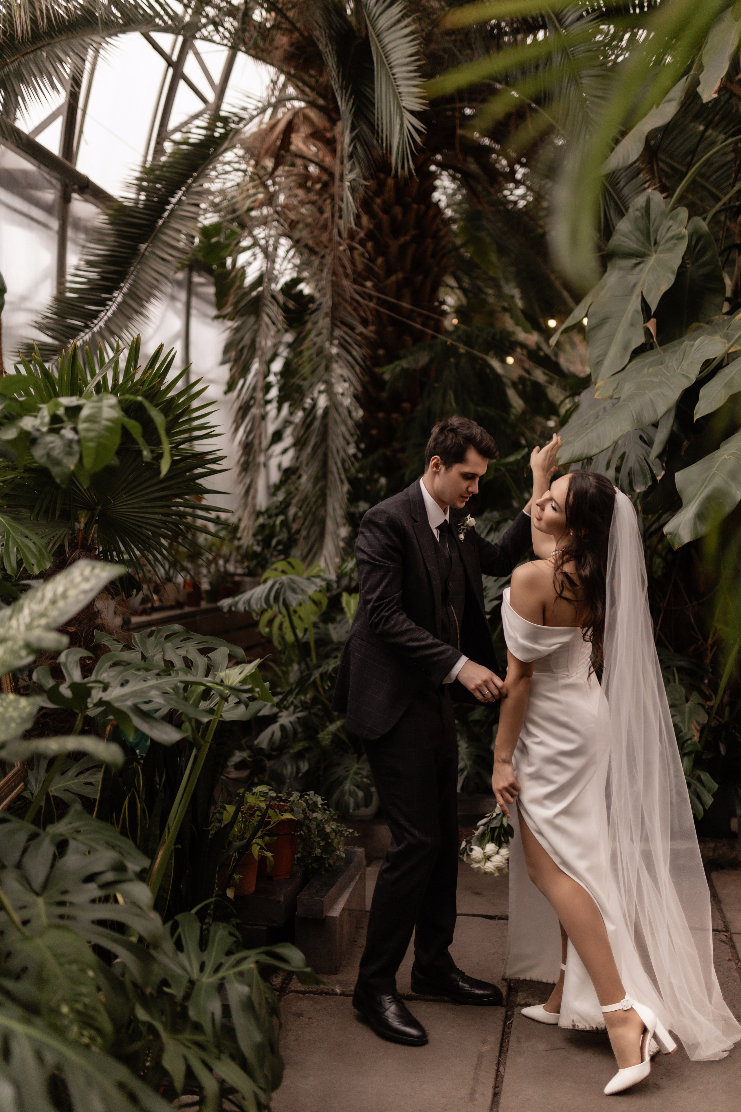 Бажена+Дмитрий Оранжерея. Фотограф в Санкт-Петербурге