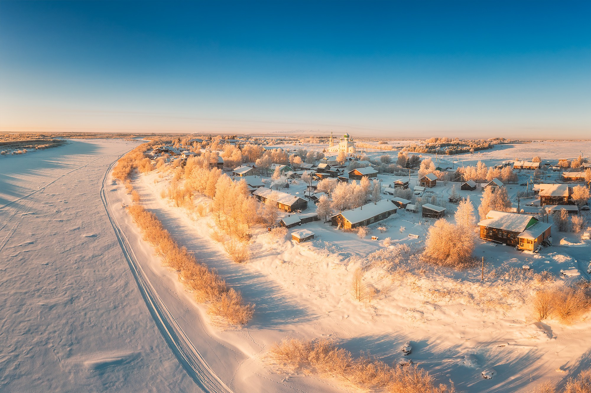 Пейзаж. Аэросъемка в Архангельске, Александр Ермолин