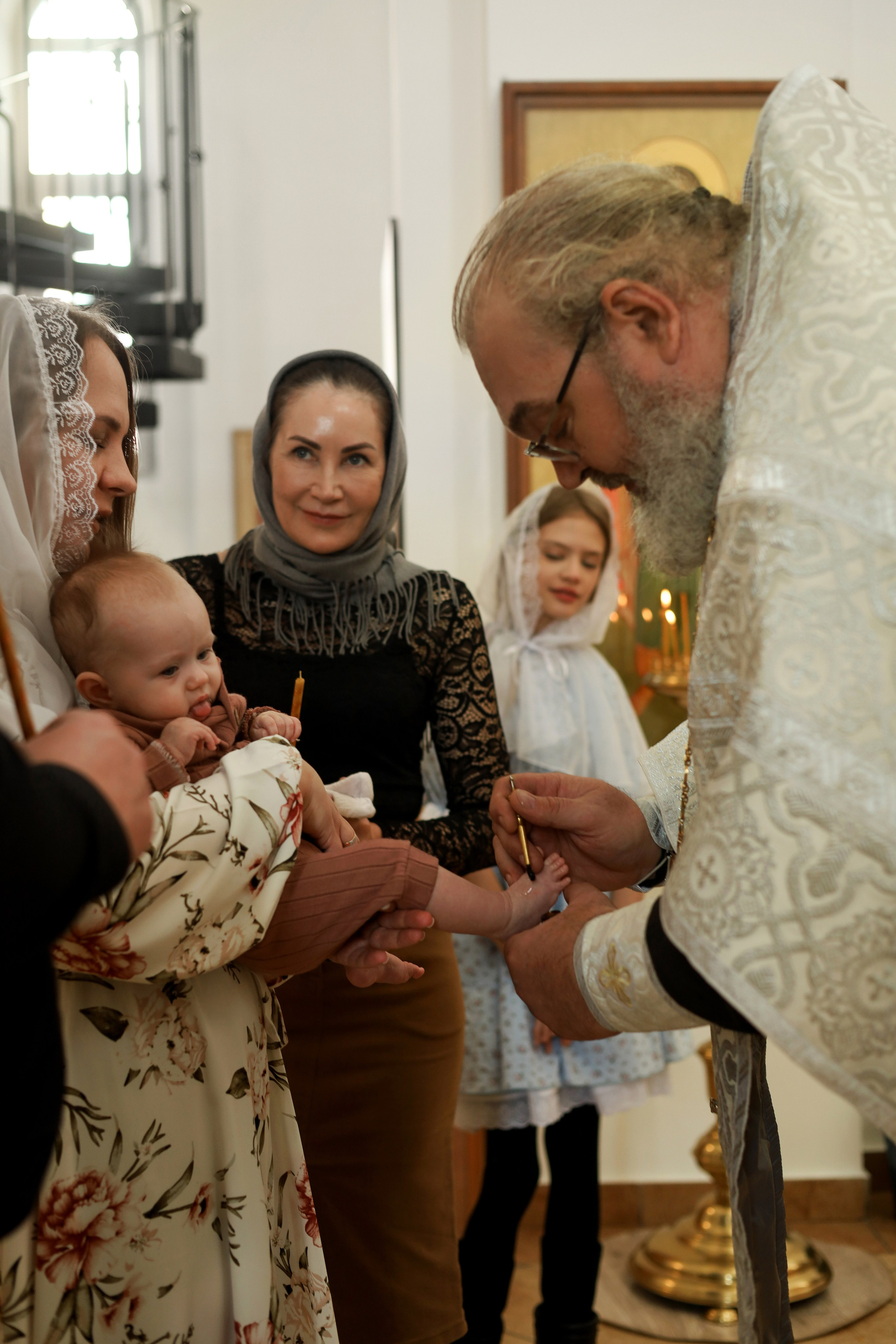 Таинство крещения. Фотограф новорожденных Саратов
